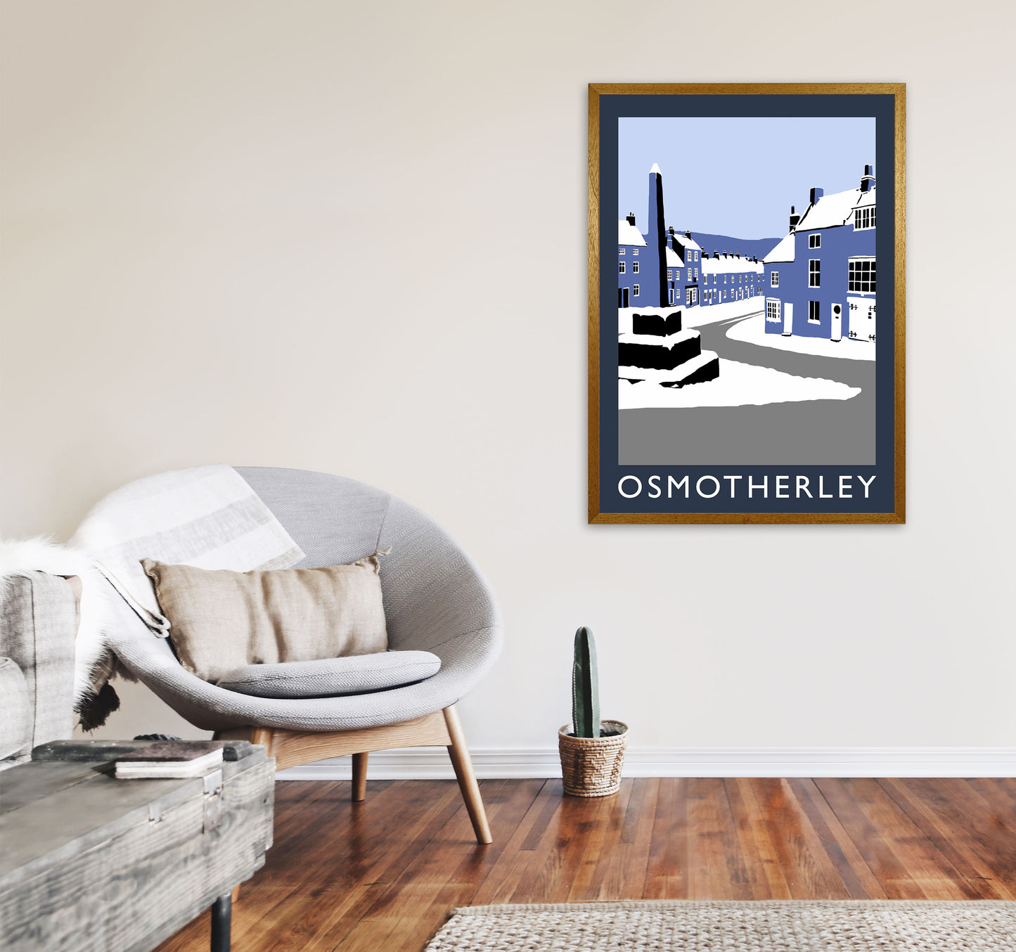 Osmotherley Travel Art Print by Richard O'Neill, Framed Wall Art A1 Print Only