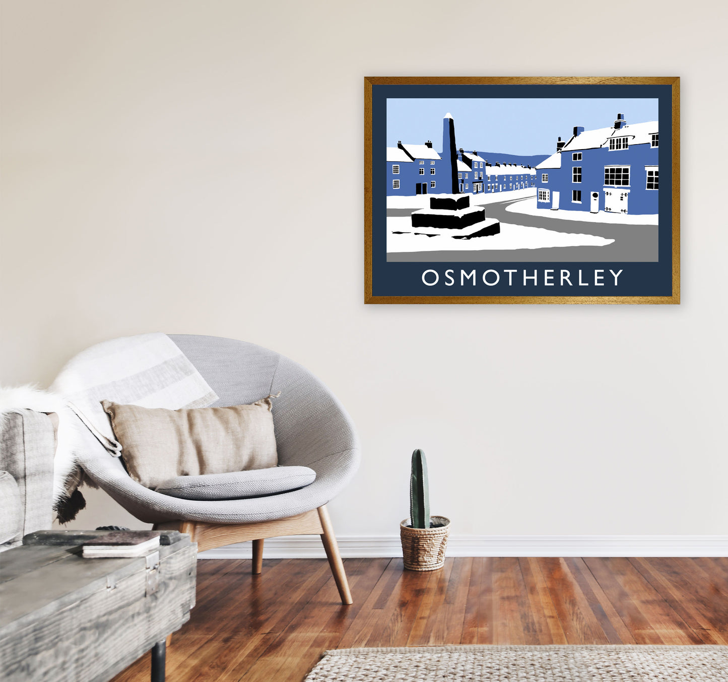 Osmotherley Travel Art Print by Richard O'Neill, Framed Wall Art A1 Print Only