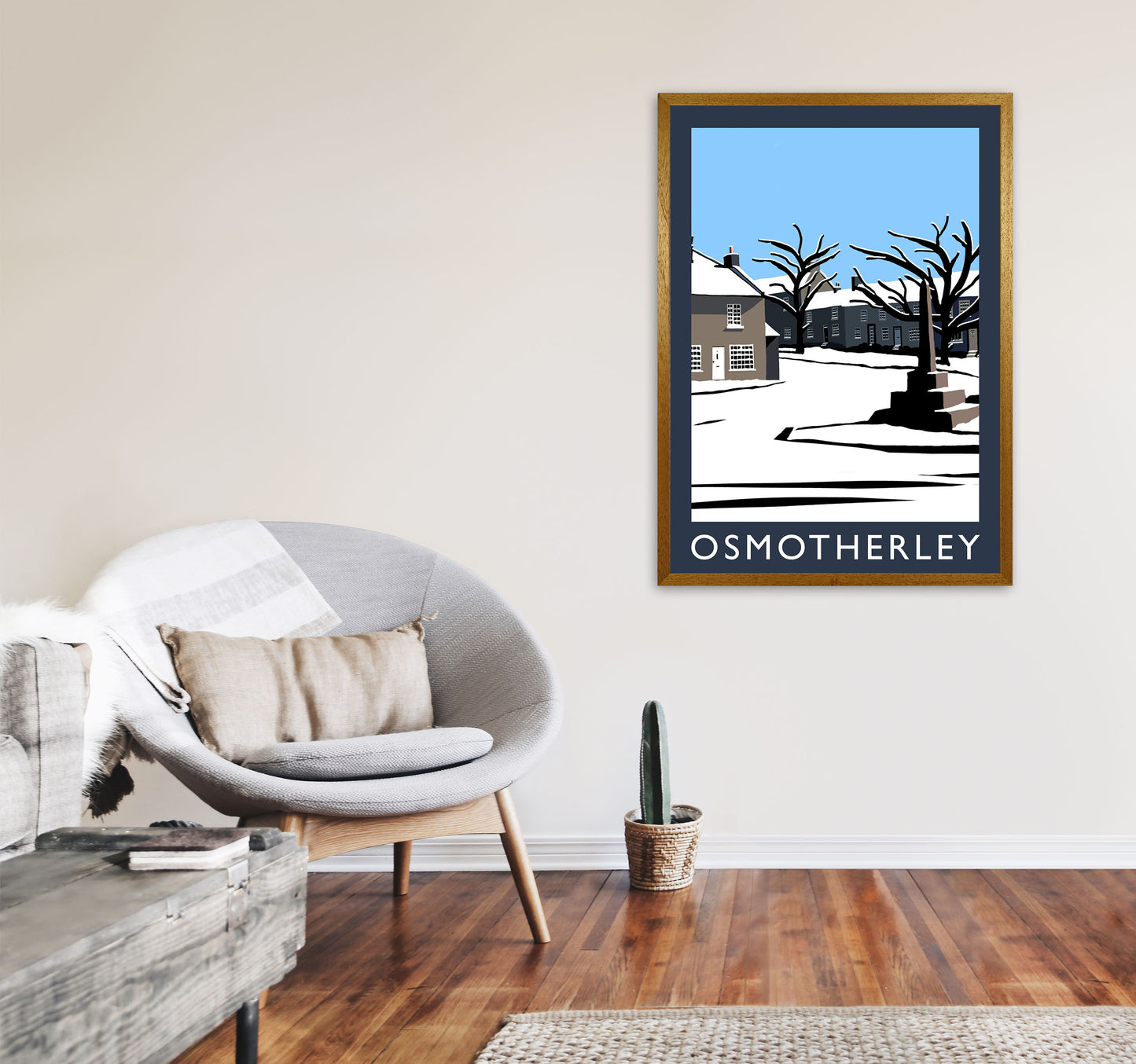 Osmotherley Travel Art Print by Richard O'Neill, Framed Wall Art A1 Print Only