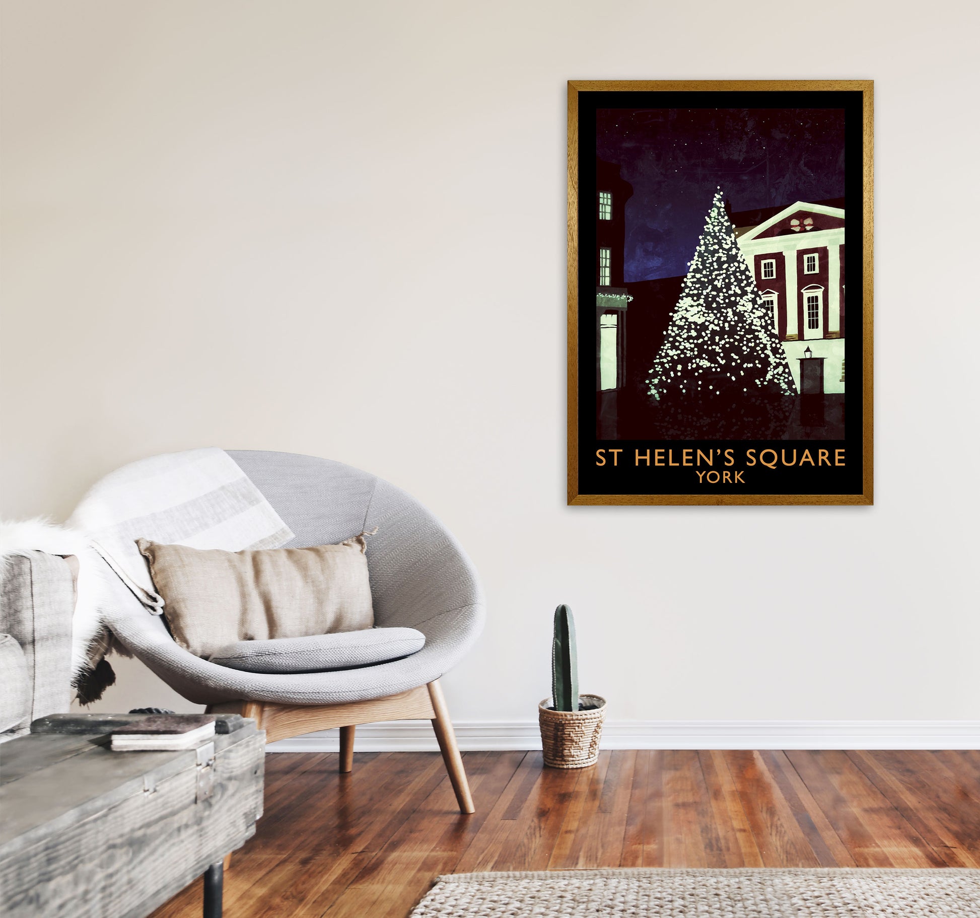 St Helen's Square York Travel Art Print by Richard O'Neill A1 Print Only