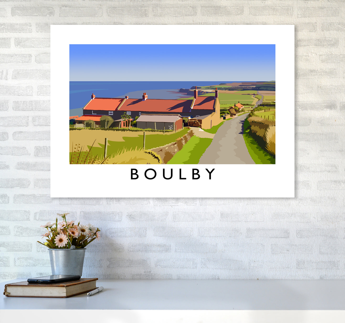 Boulby 2 Art Print by Richard O'Neill A1 Black Frame