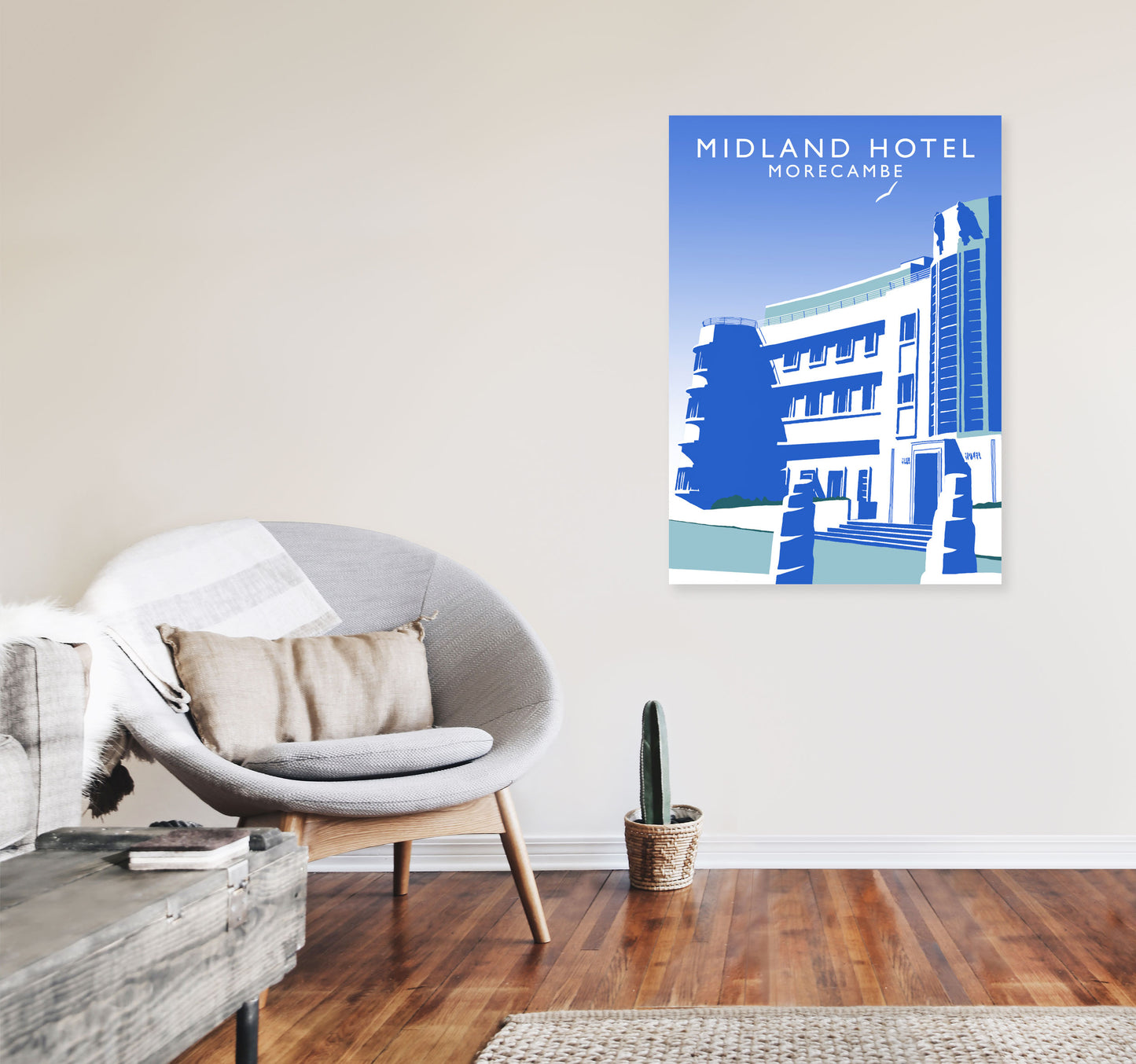 Midland Hotel by Richard O'Neill A1 Black Frame