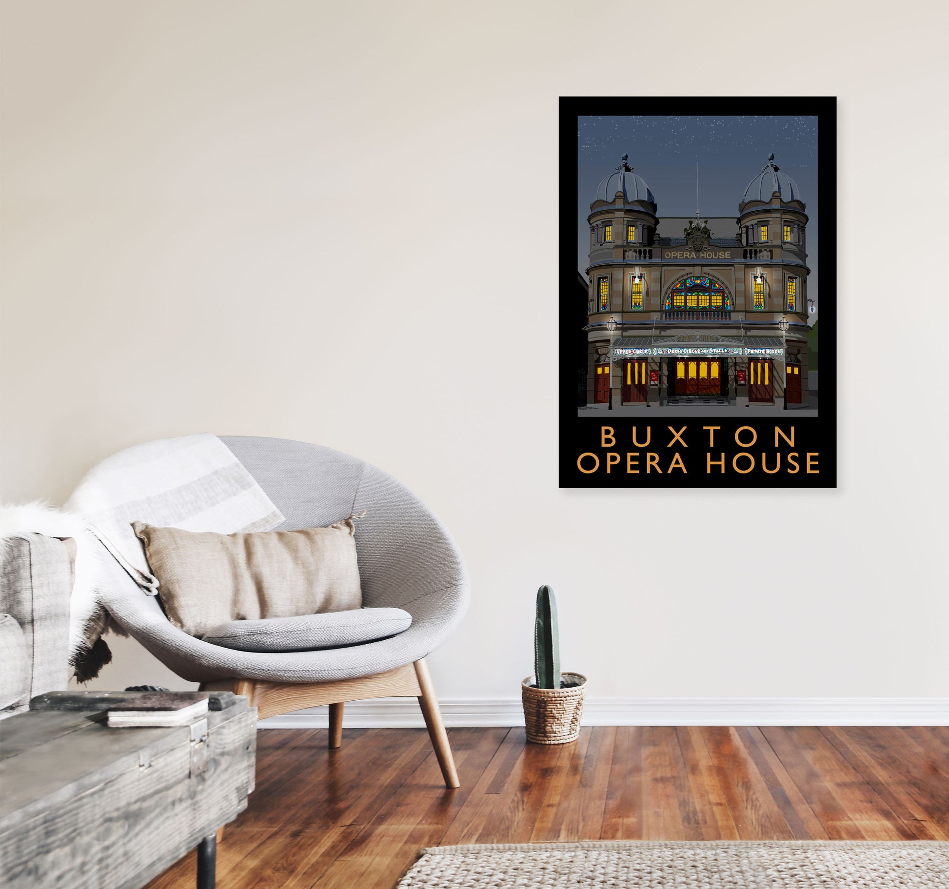 Buxton Opera House by Richard O'Neill A1 Black Frame
