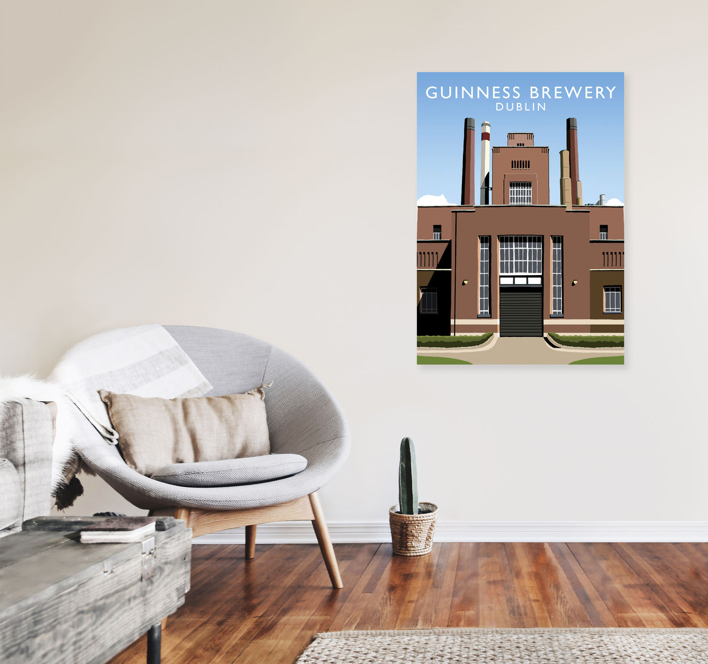 Guinness Brewery by Richard O'Neill A1 Black Frame