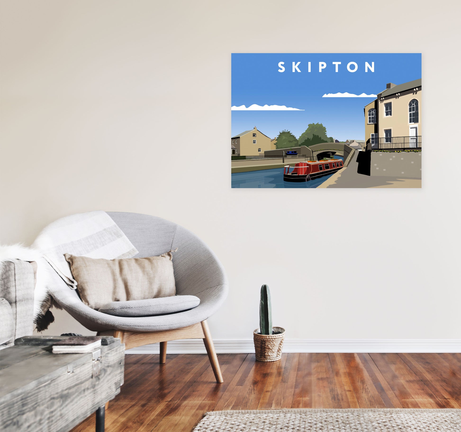 Skipton2 by Richard O'Neill A1 Black Frame