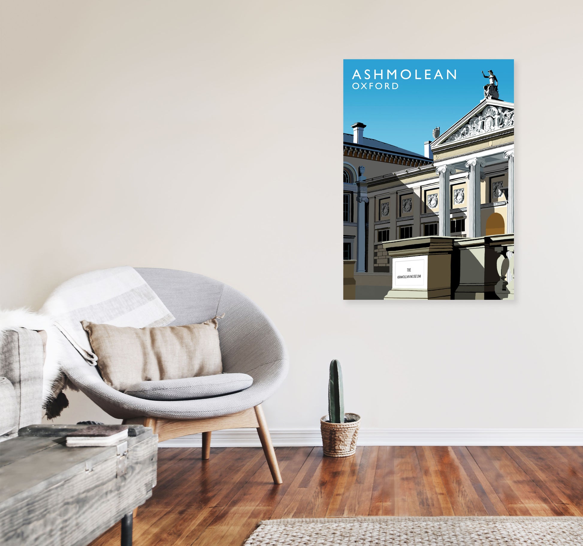 Ashmolean Portrait by Richard O'Neill A1 Black Frame