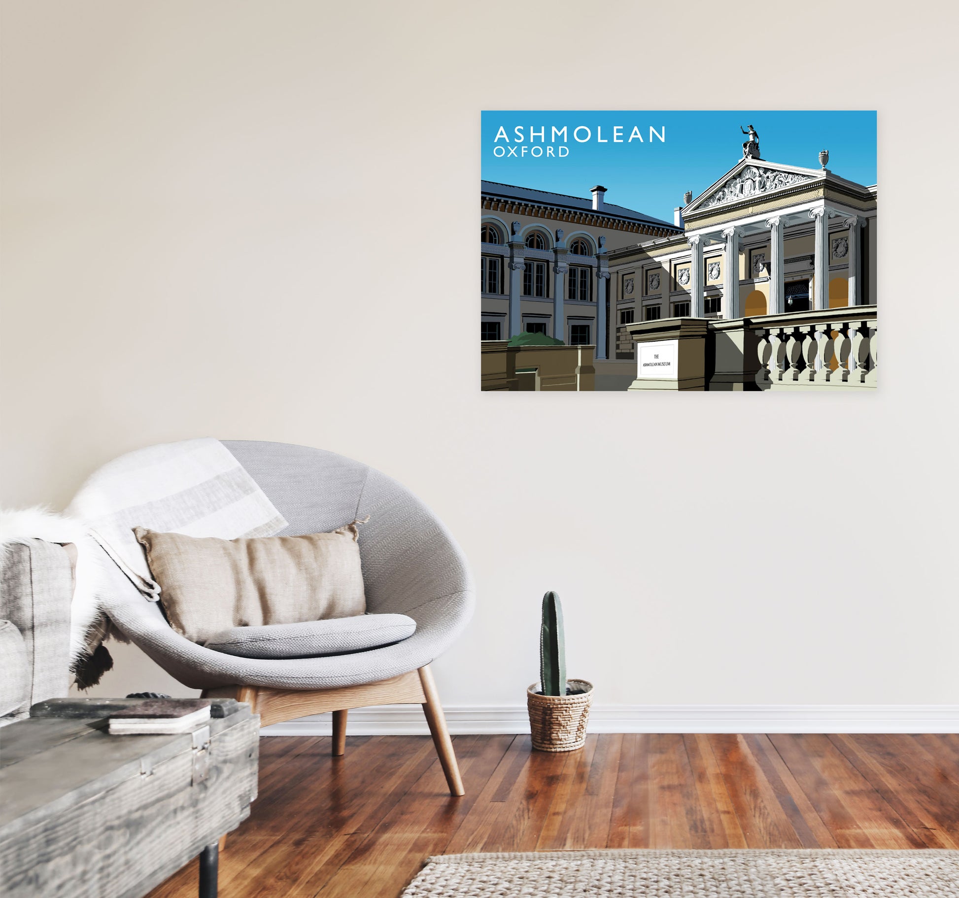 Ashmolean by Richard O'Neill A1 Black Frame