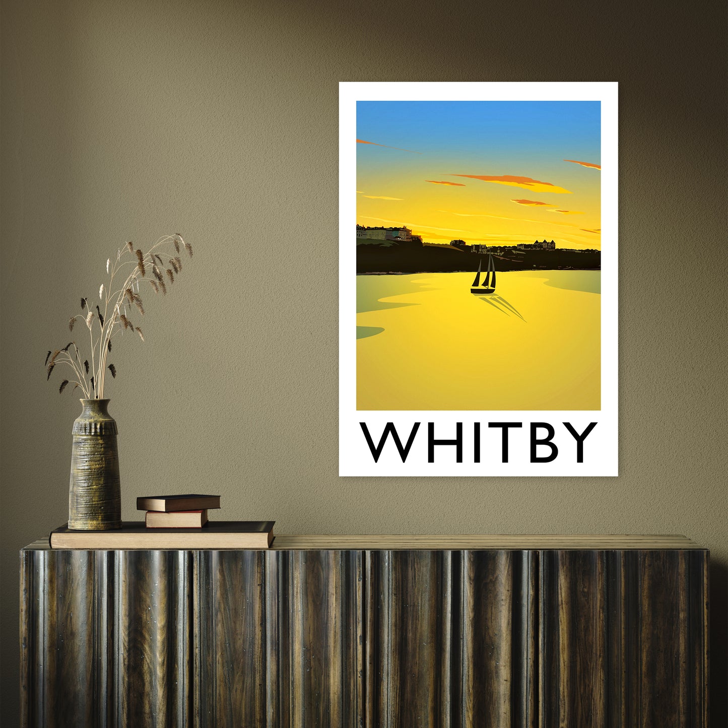 Whitby (Sunset) 2 portrait by Richard O'Neill A1 Print Only