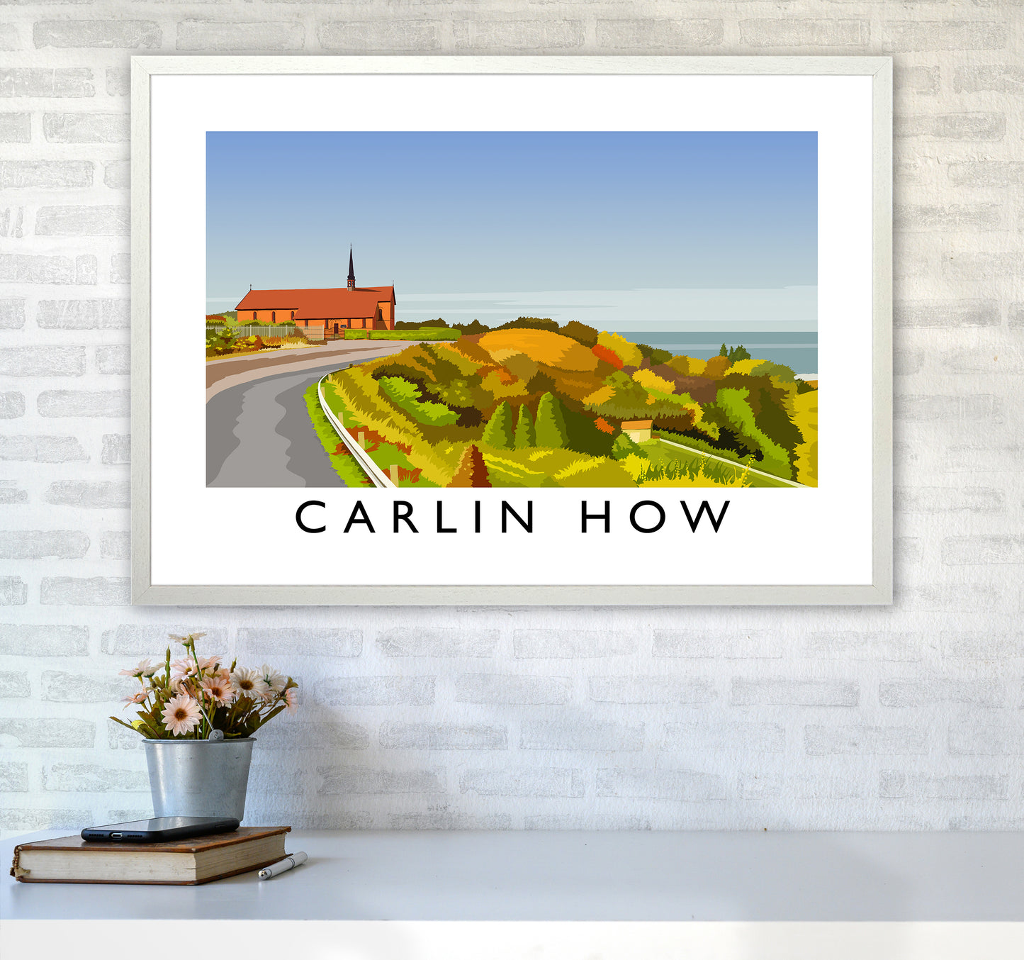 Carlin How Art Print by Richard O'Neill A1 Oak Frame