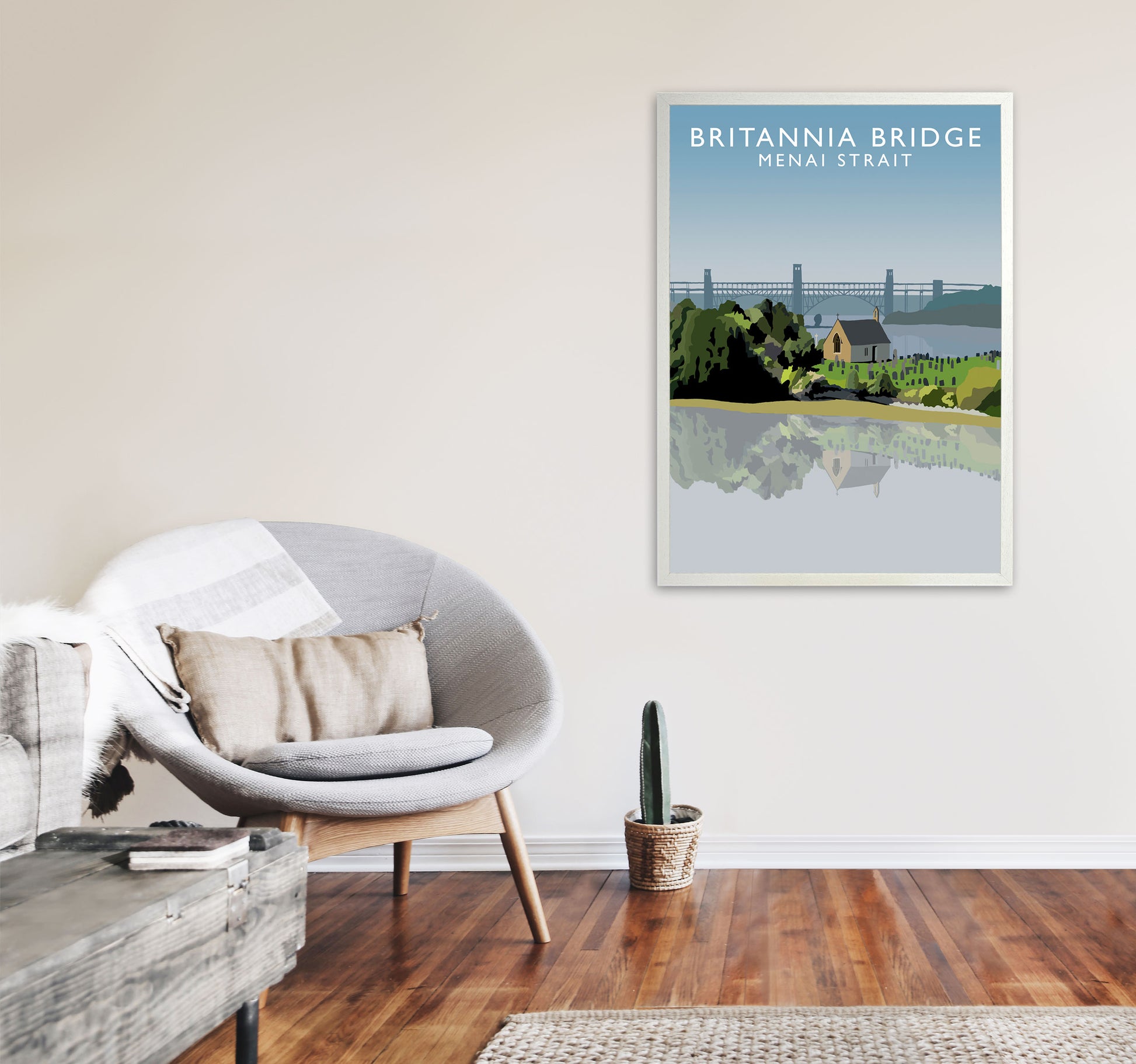 Britannia Bridge by Richard O'Neill A1 Oak Frame