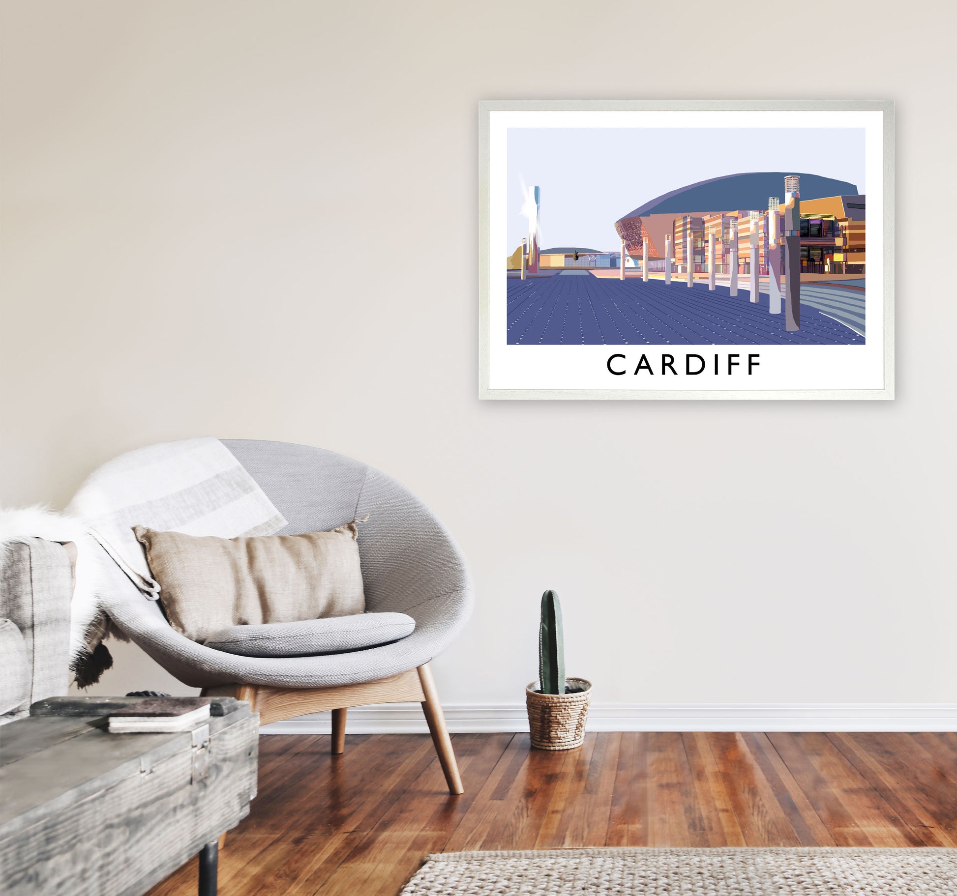 Cardiff by Richard O'Neill A1 Oak Frame