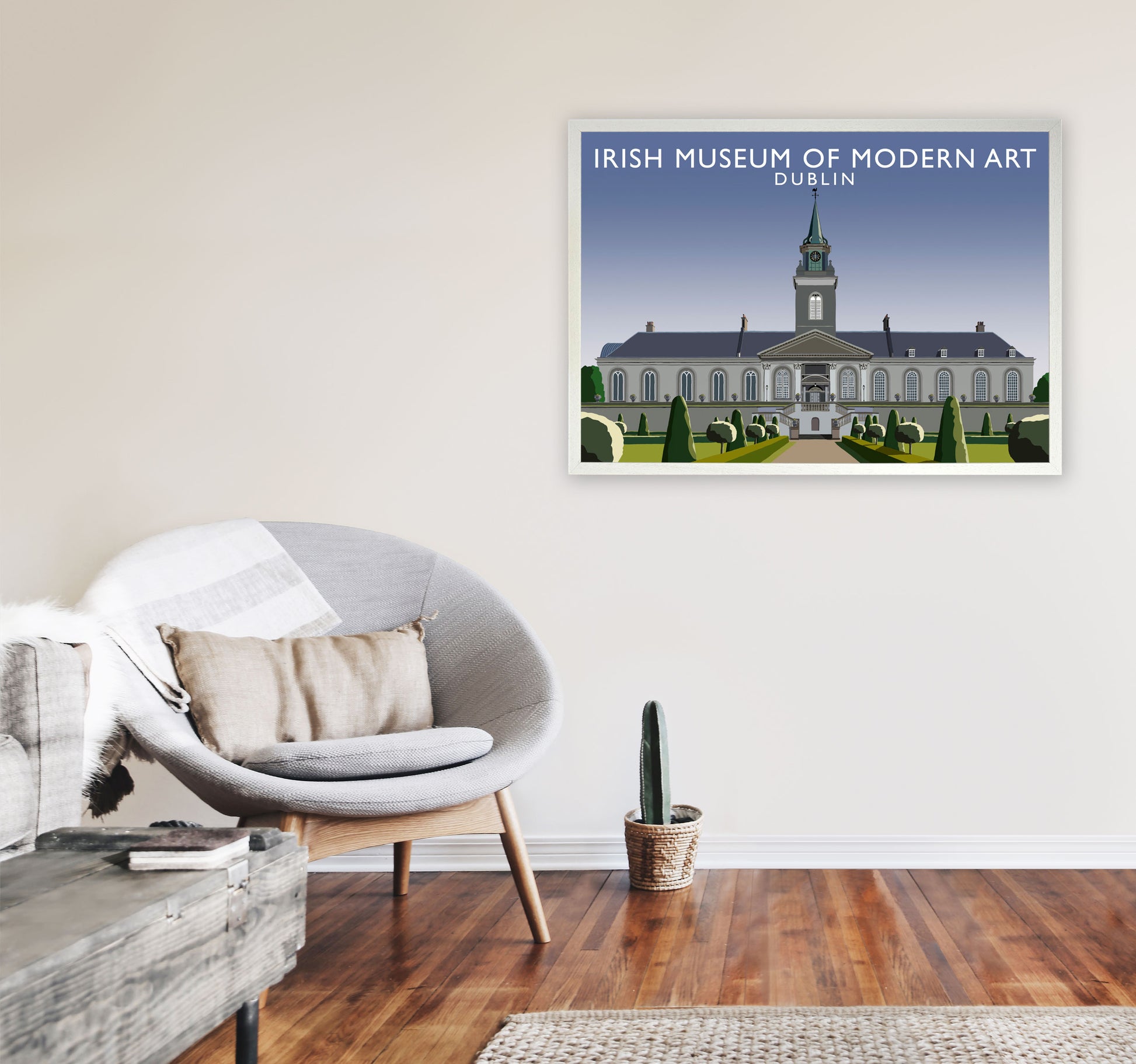 Irish Museum of Modern Art Dublin Art Print by Richard O'Neill A1 Oak Frame