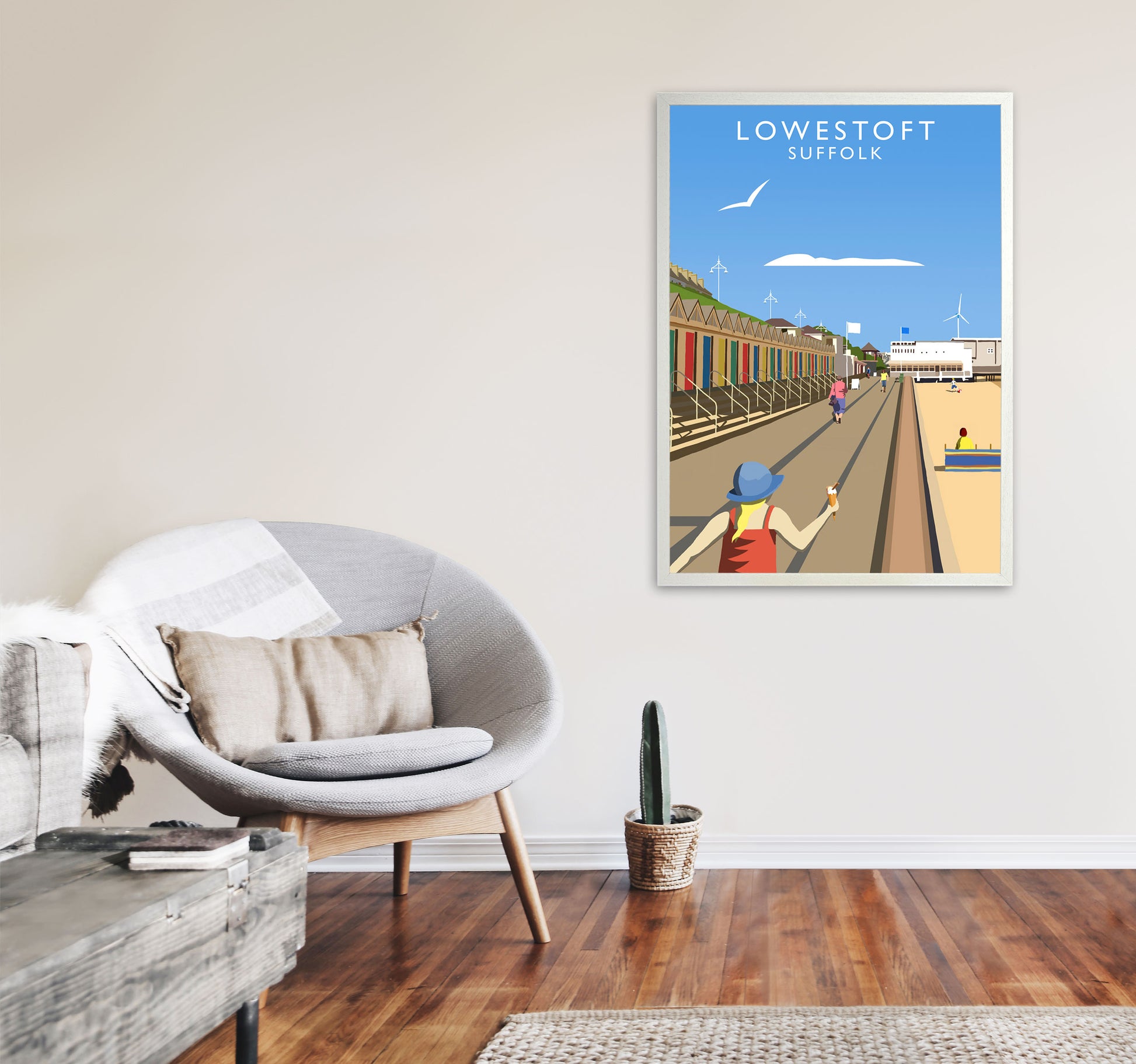 Lowestoft (Portrait) by Richard O'Neill A1 Oak Frame