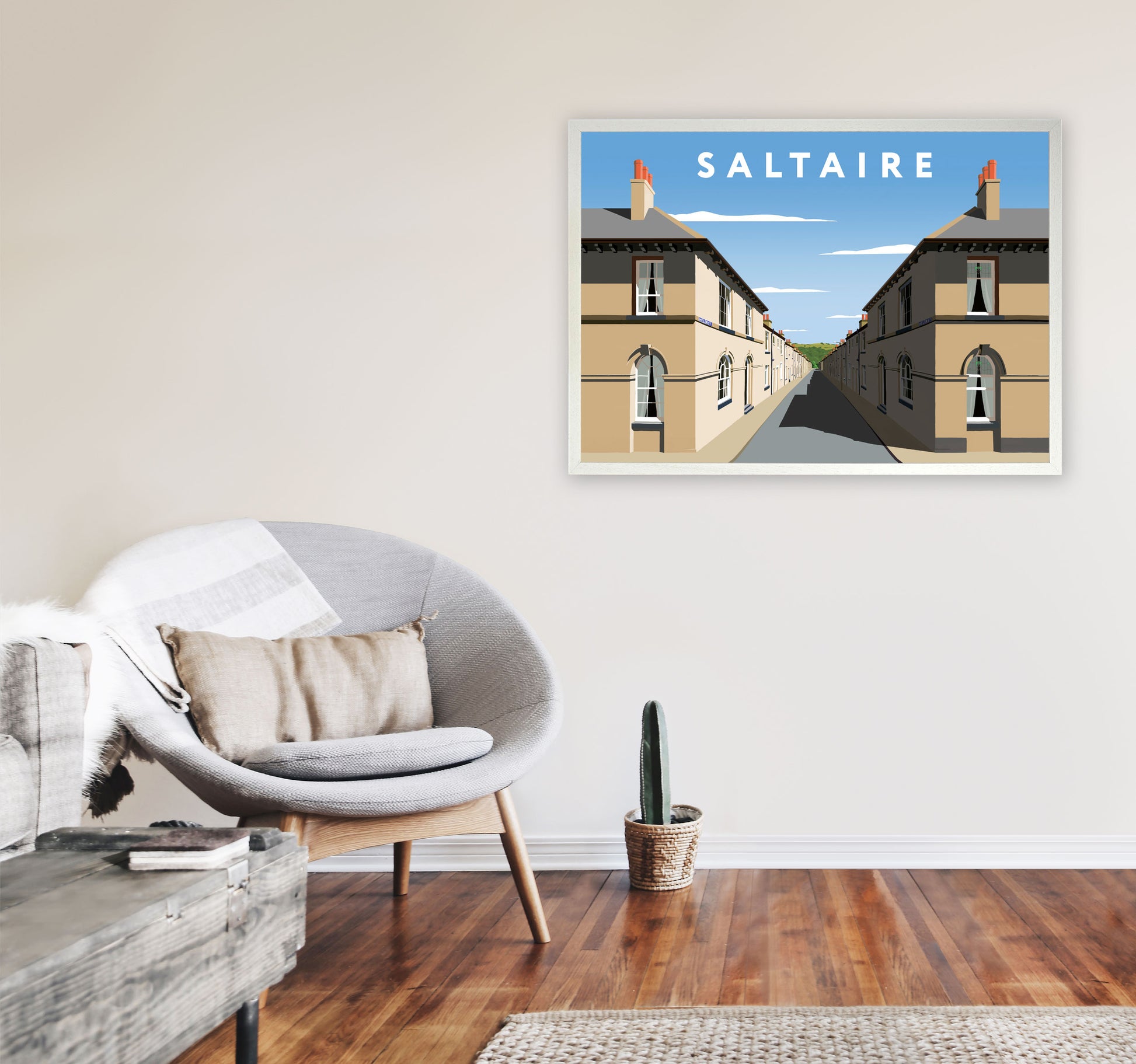 Saltaire by Richard O'Neill A1 Oak Frame