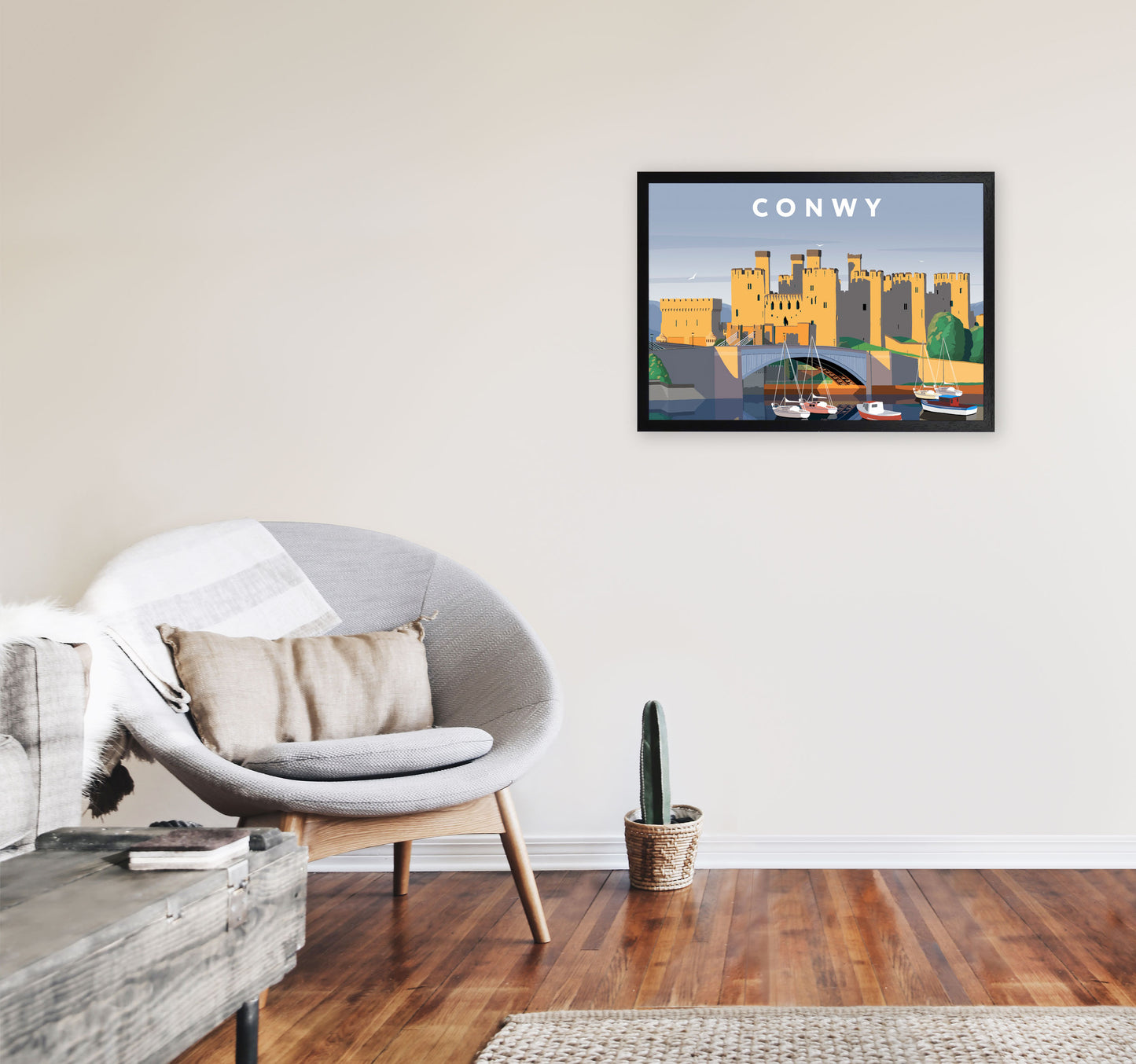 Conwy by Richard O'Neill A2 White Frame