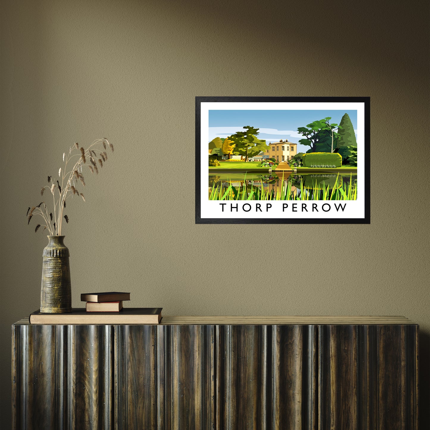 Thorp Perrow by Richard O'Neill A2 Black Frame