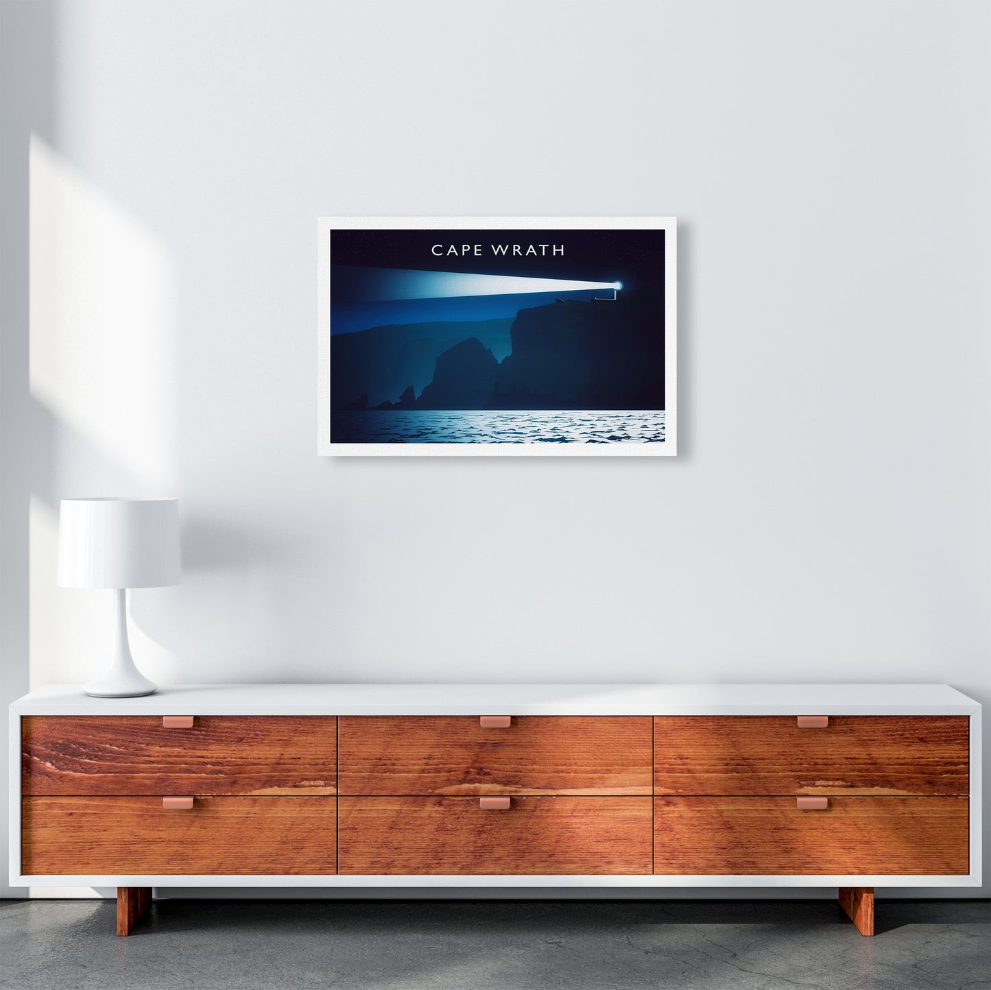 Cape Wrath Travel Art Print by Richard O'Neill A2 Canvas