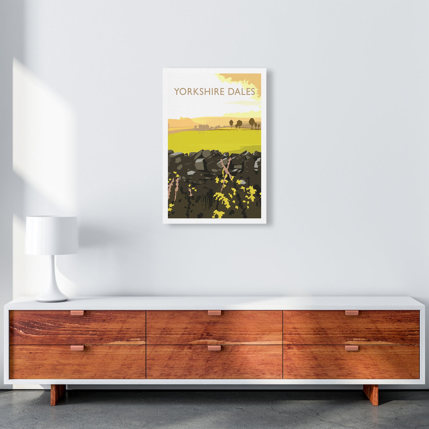 Yorkshire Dales Portrait Travel Art Print by Richard O'Neill A2 Canvas