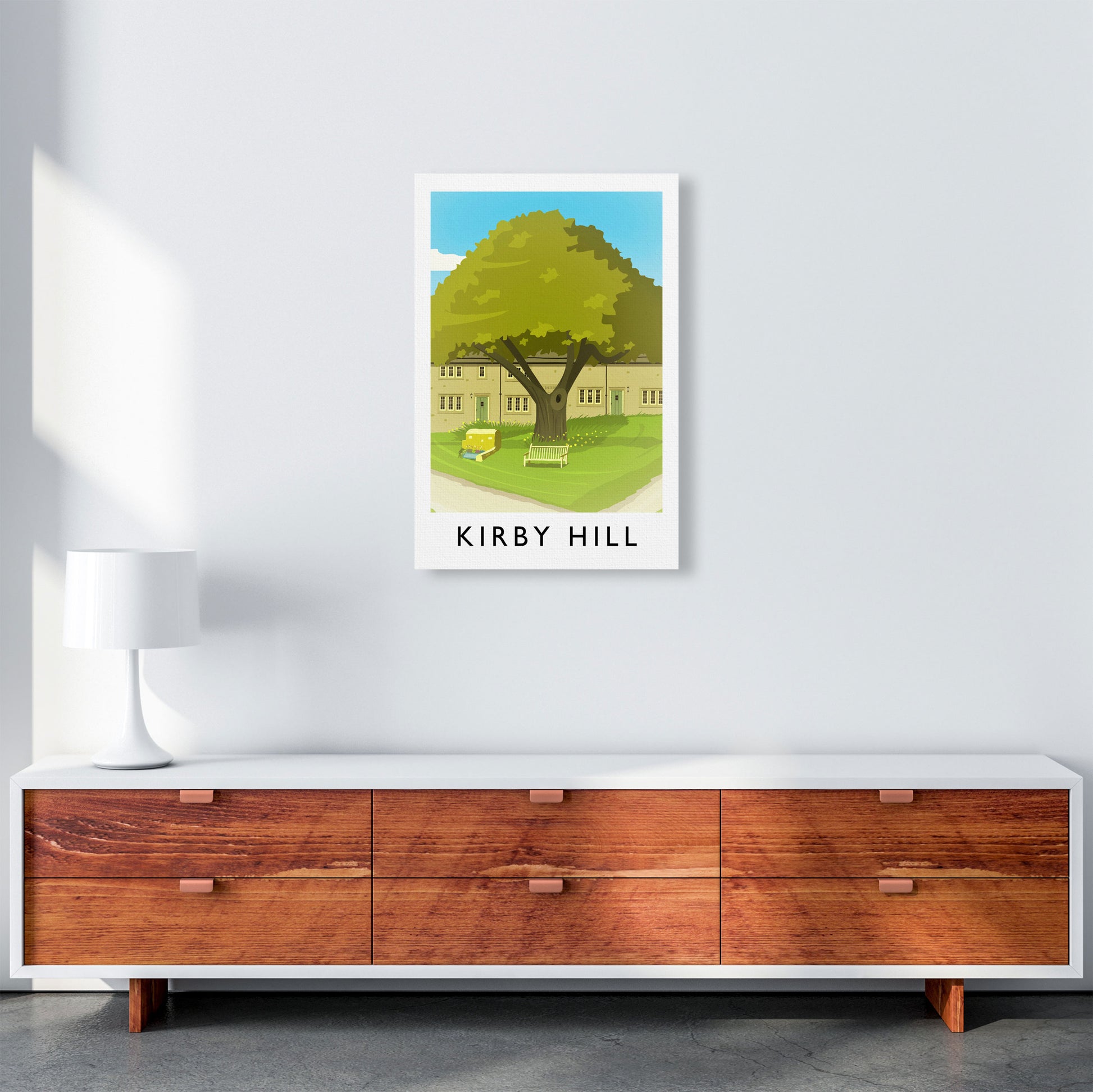 Kirby Hill portrait Travel Art Print by Richard O'Neill A2 Canvas