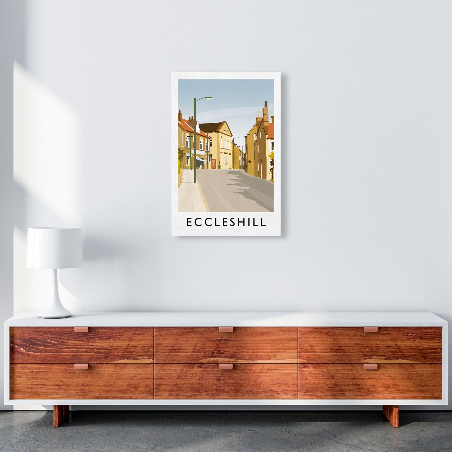 Eccleshill portrait Travel Art Print by Richard O'Neill A2 Canvas