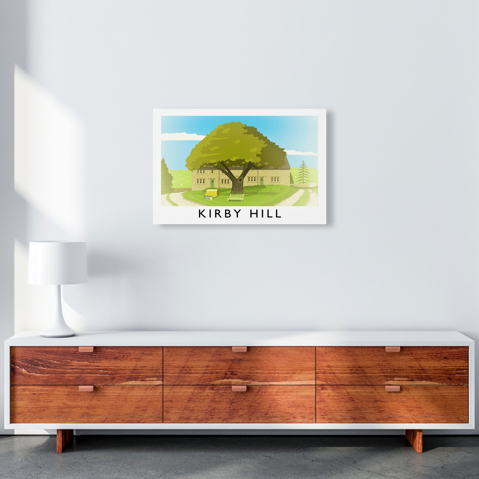 Kirby Hill Travel Art Print by Richard O'Neill A2 Canvas