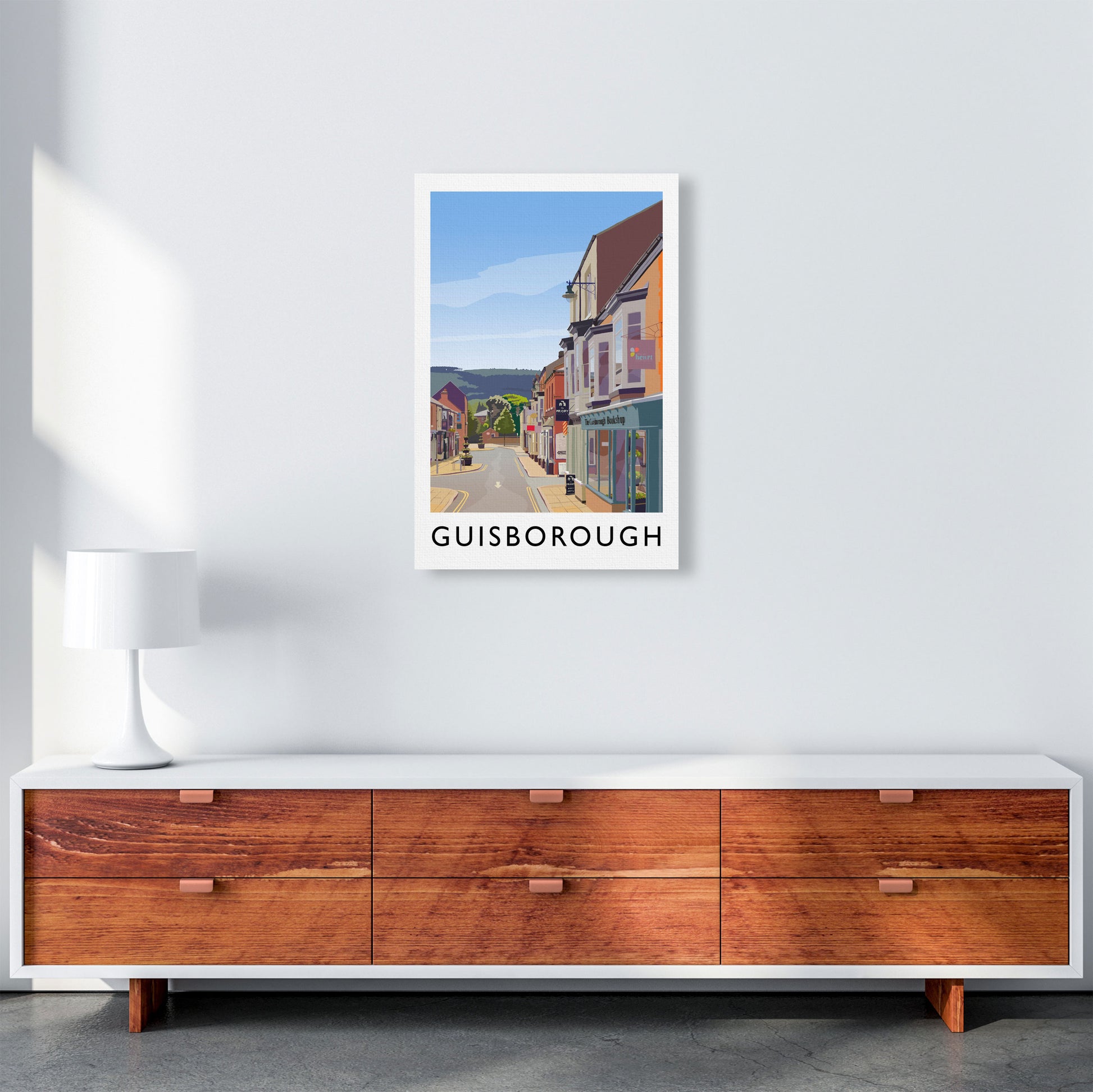 Guisborough 3 Portrait Travel Art Print by Richard O'Neill A2 Canvas