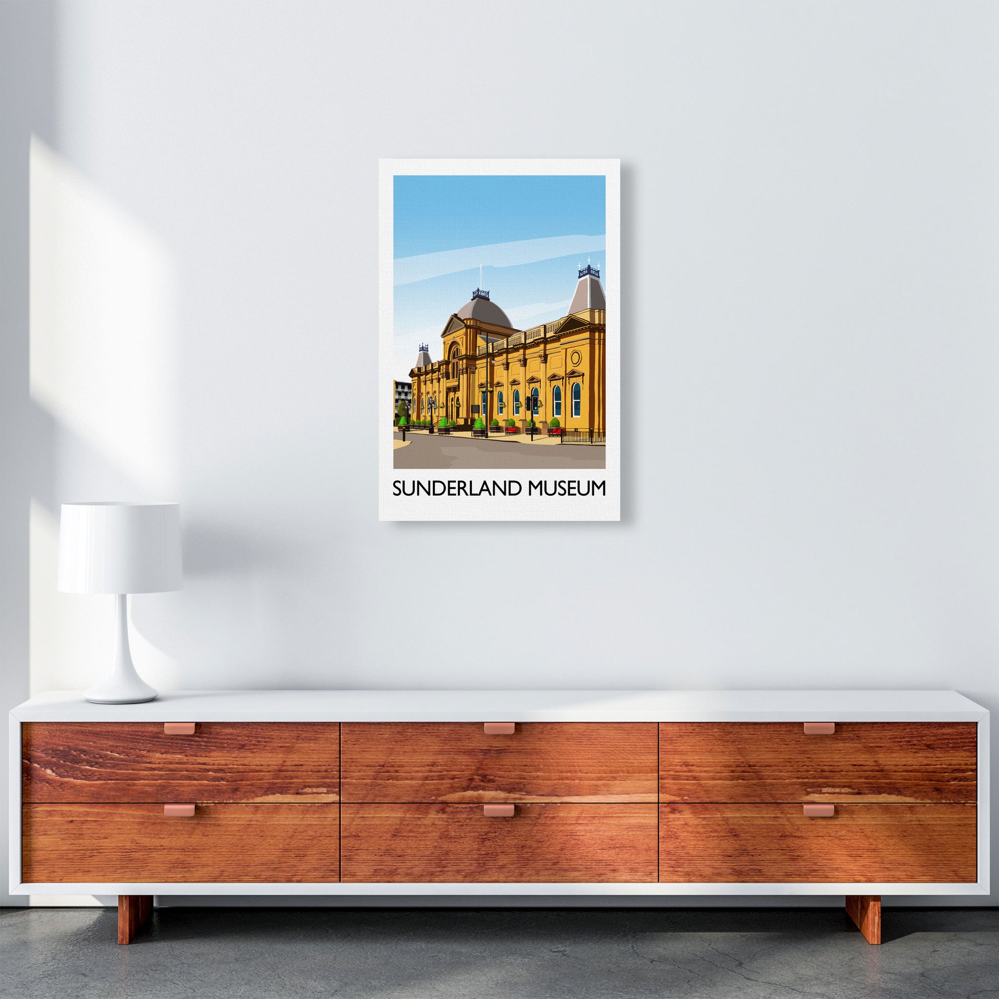 Sunderland Museum 2 Portrait Travel Art Print by Richard O'Neill A2 Canvas