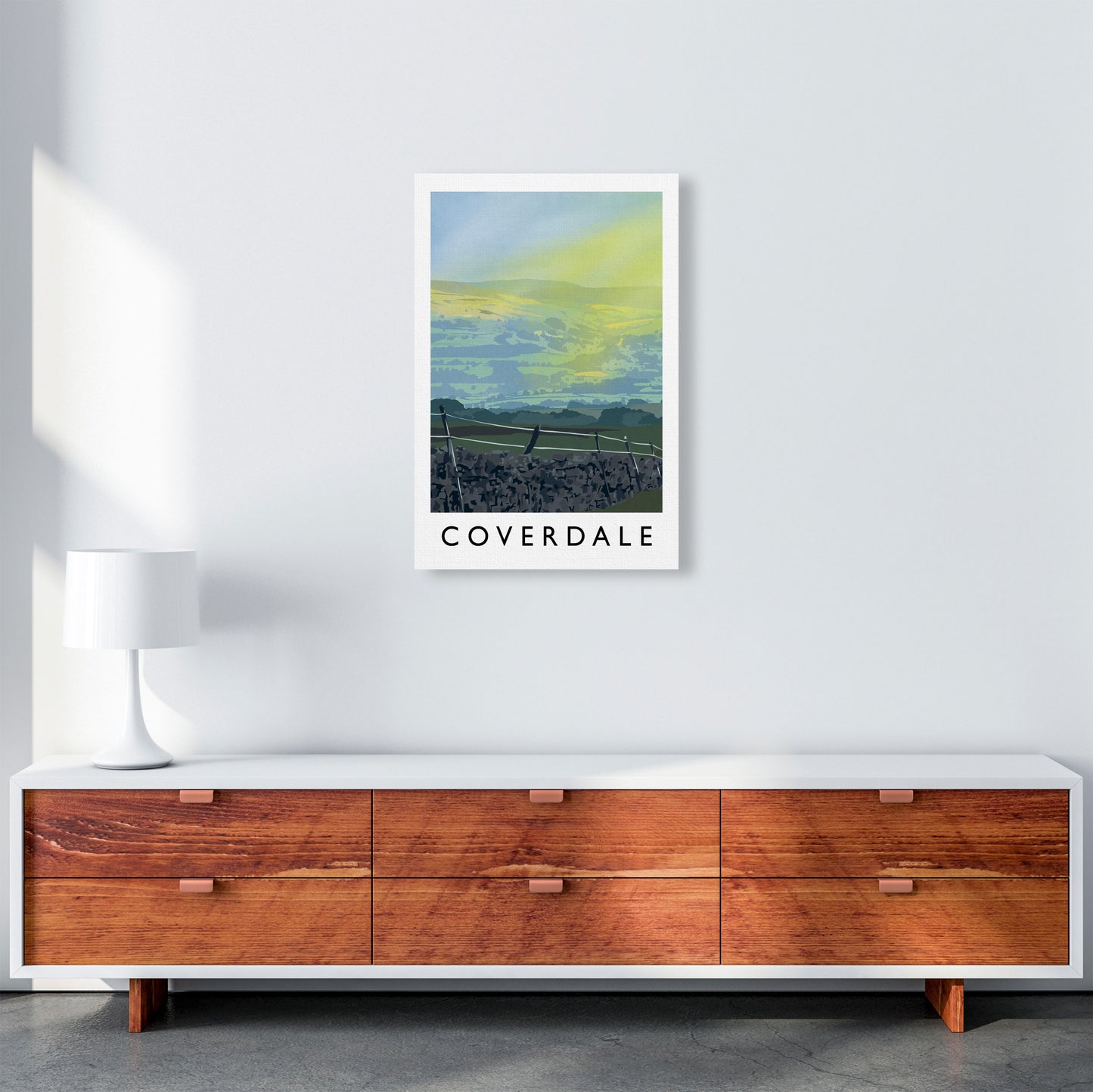 Coverdale Portrait Travel Art Print by Richard O'Neill A2 Canvas