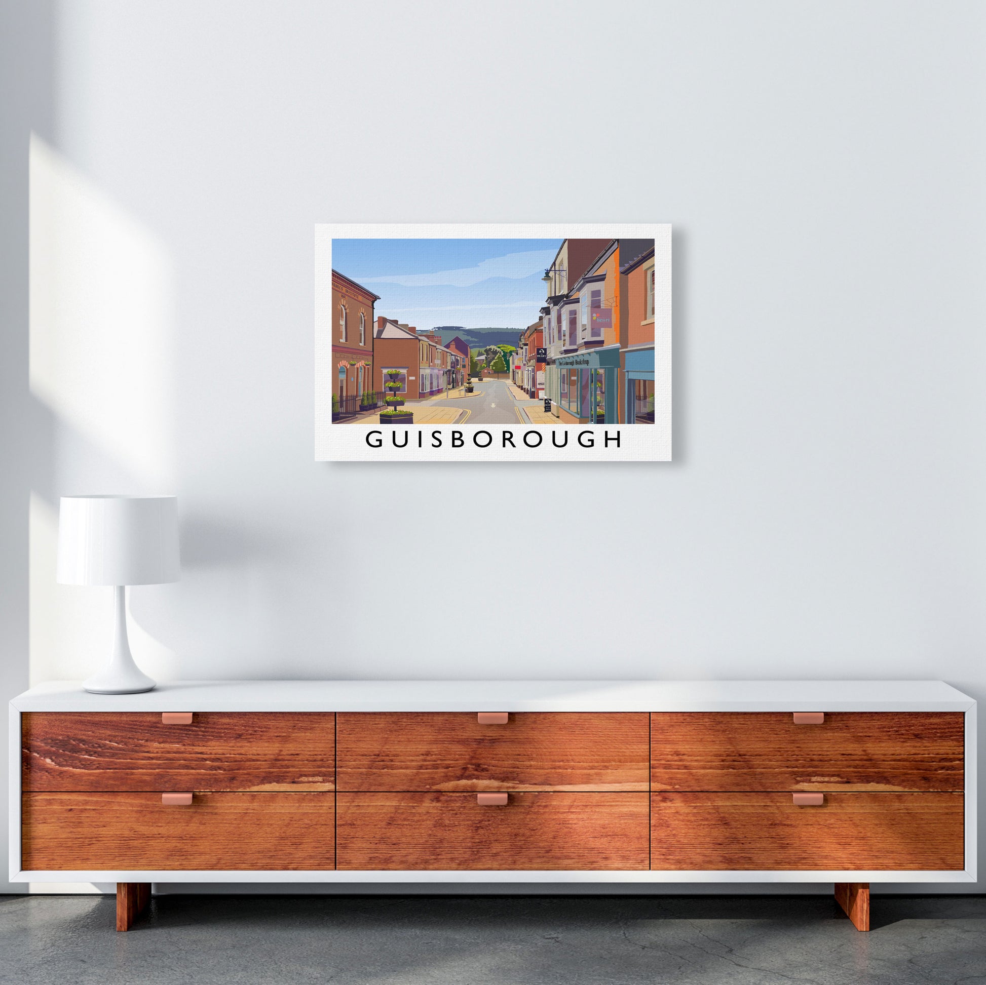 Guisborough 3 Travel Art Print by Richard O'Neill A2 Canvas