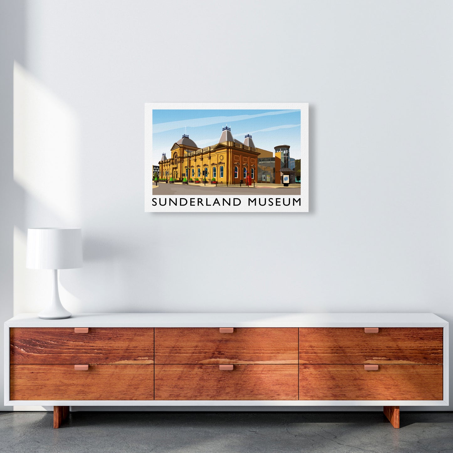 Sunderland Museum 2 Travel Art Print by Richard O'Neill A2 Canvas