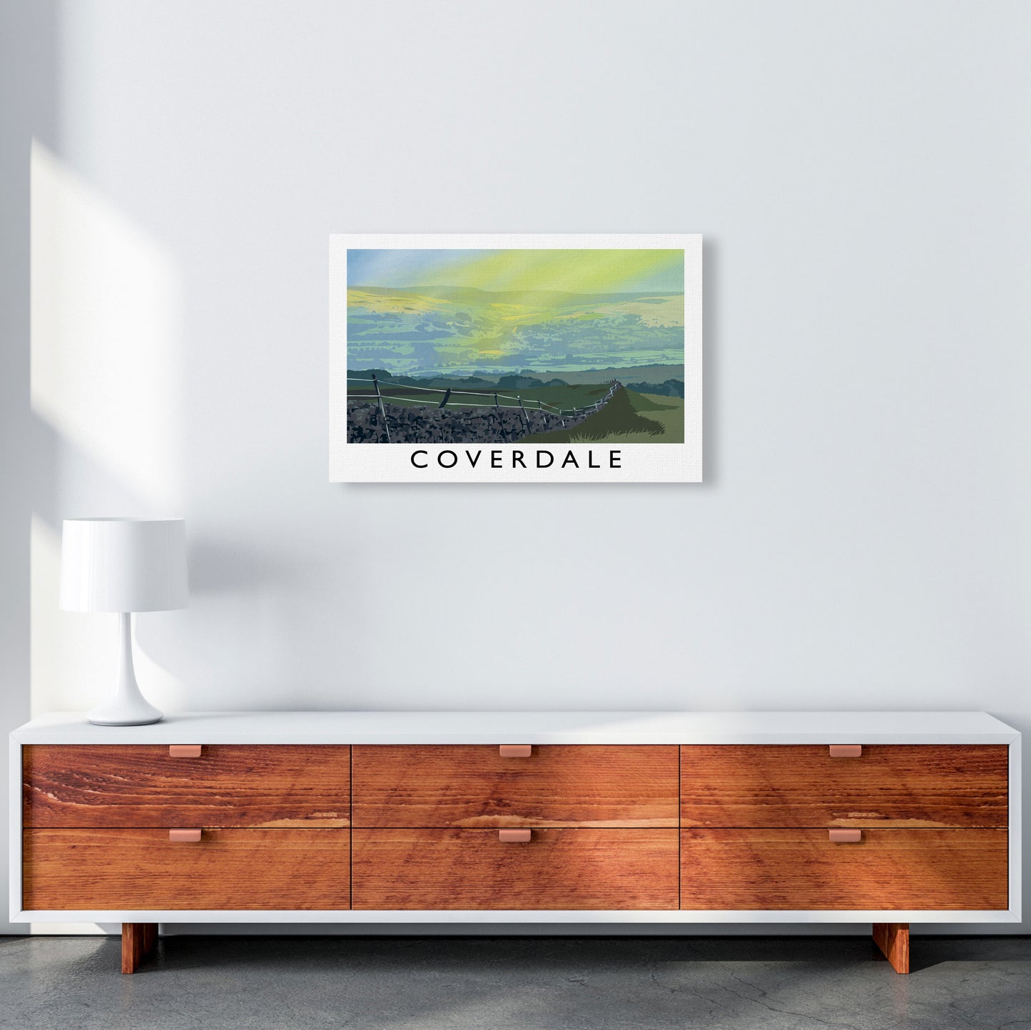 Coverdale Travel Art Print by Richard O'Neill A2 Canvas