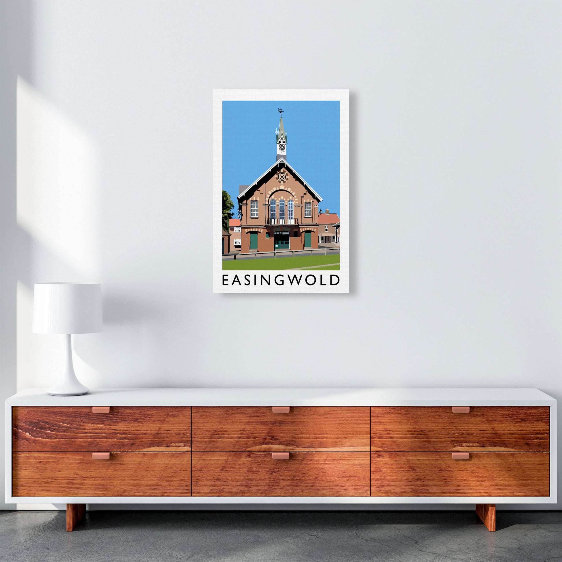 Easingwold Framed Digital Art Print by Richard O'Neill A2 Canvas