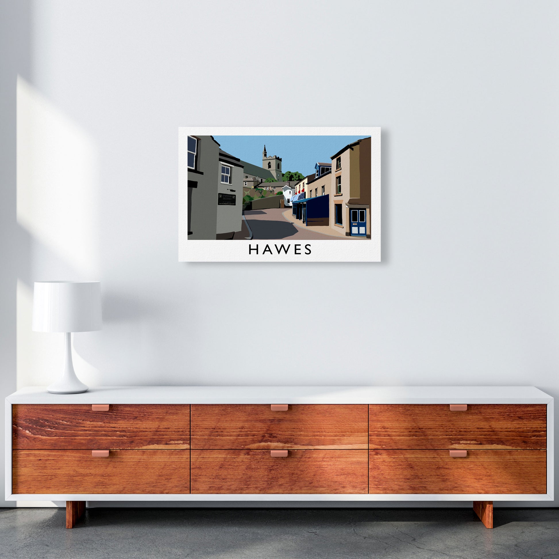Hawes Art Print by Richard O'Neill A2 Canvas