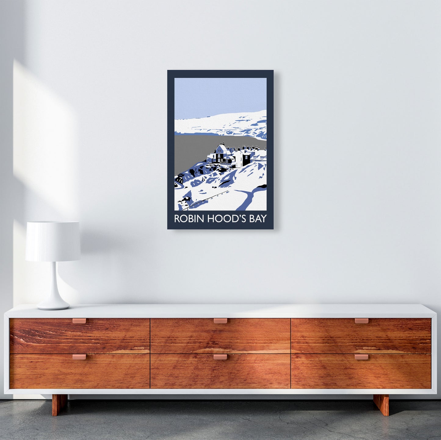 Robin Hood's Bay Art Print by Richard O'Neill A2 Canvas