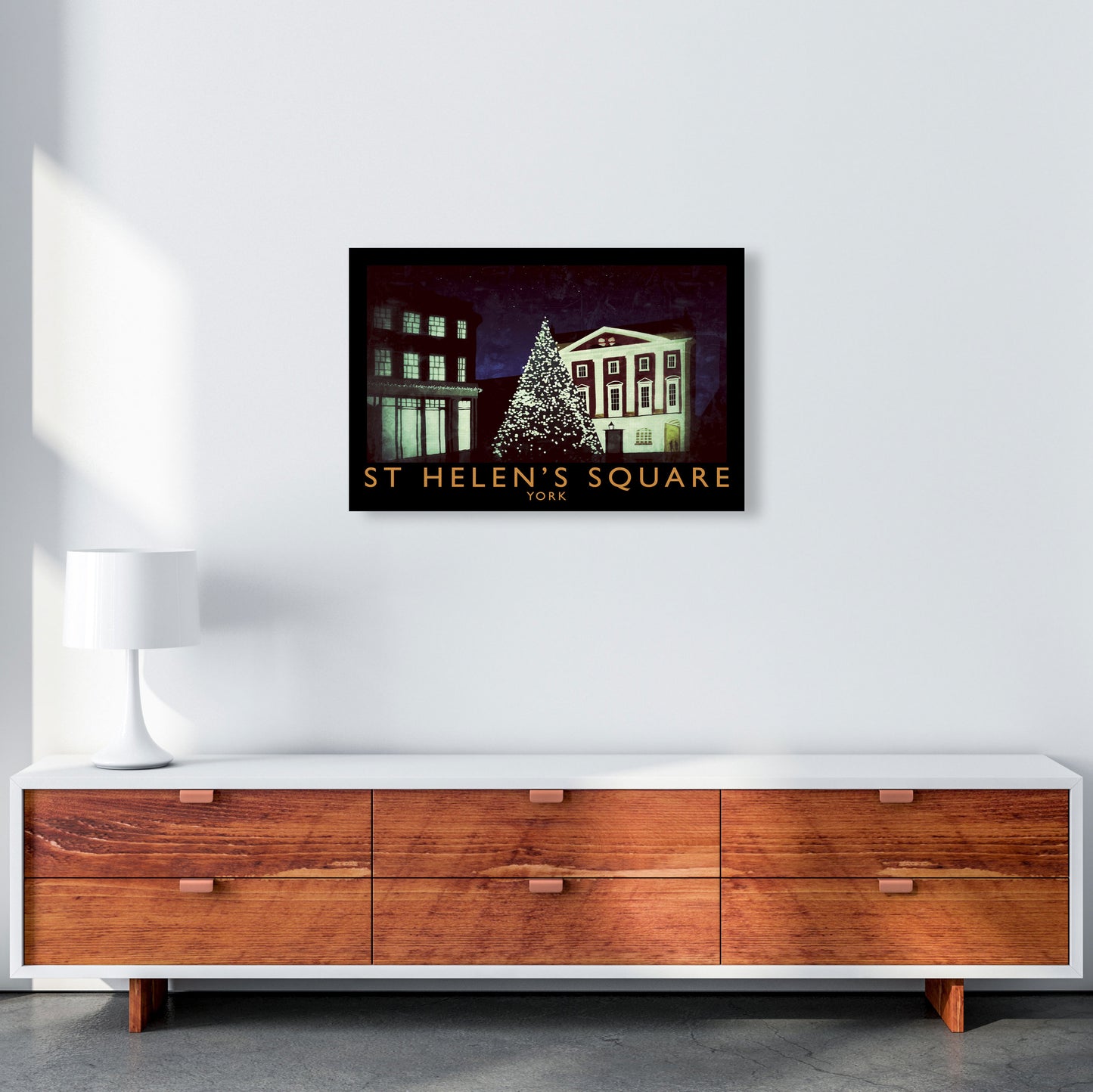 St Helen's Square Art Print by Richard O'Neill A2 Canvas