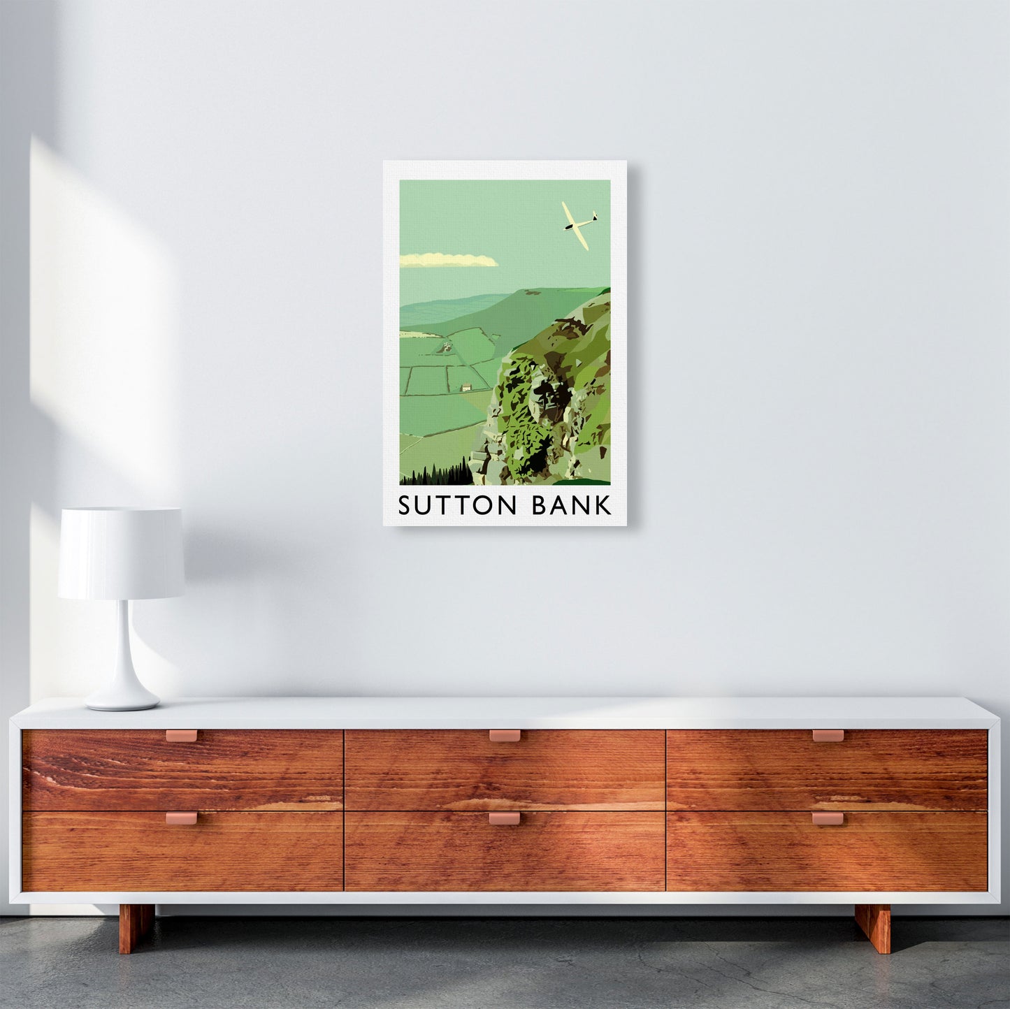 Sutton Bank Art Print by Richard O'Neill A2 Canvas