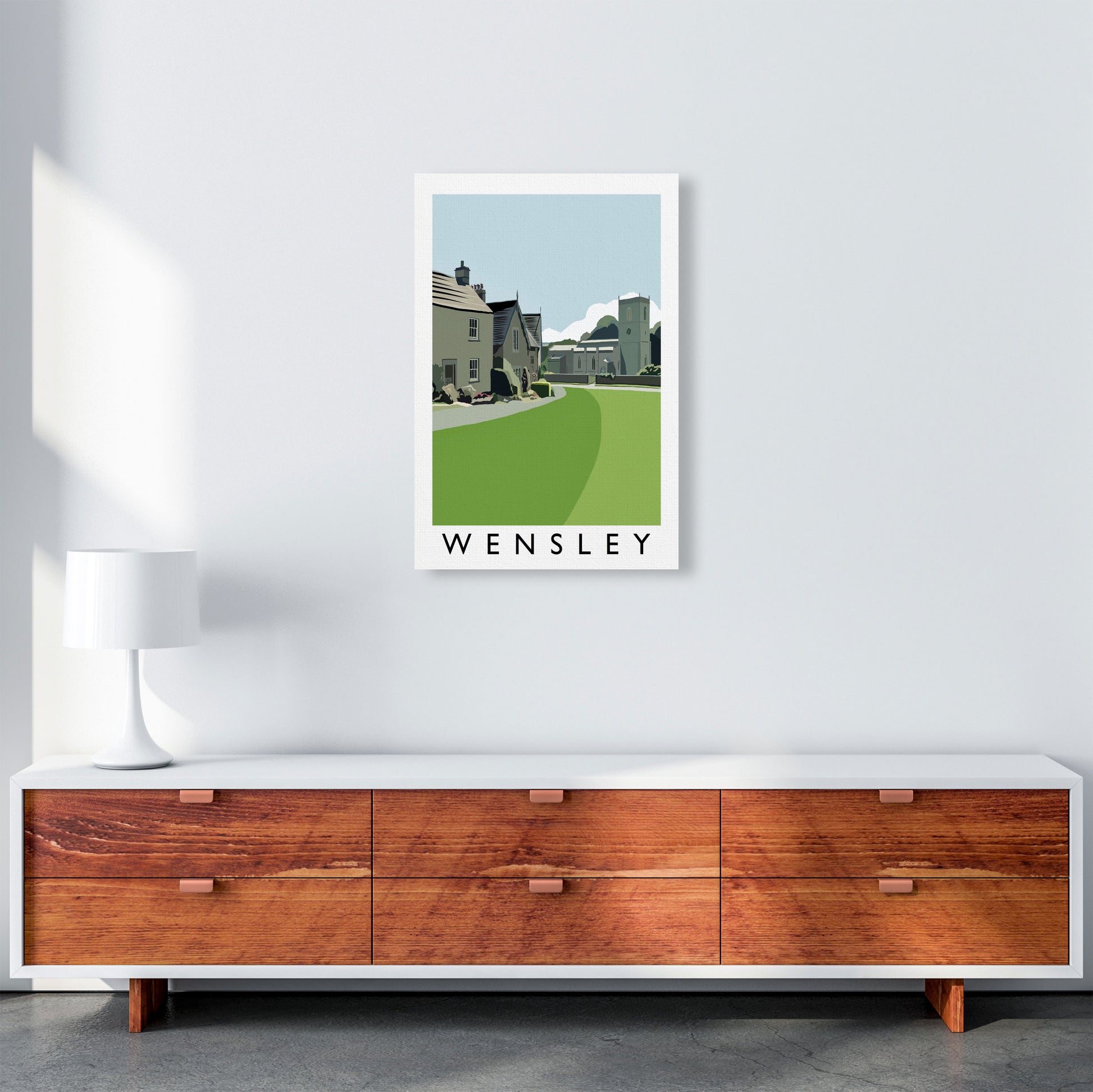 Wensley Art Print by Richard O'Neill A2 Canvas