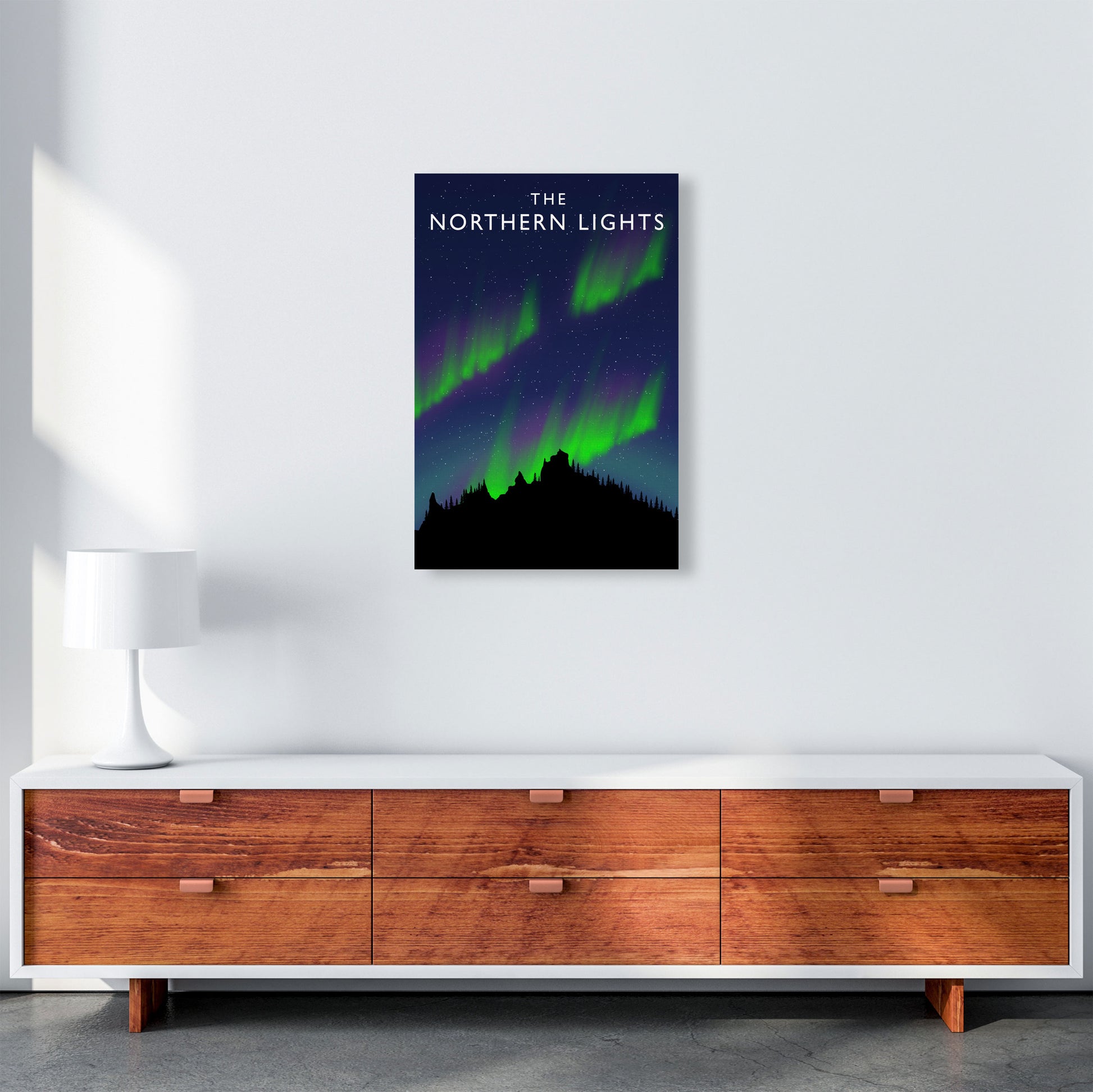 The Northen Lights by Richard O'Neill A2 Canvas