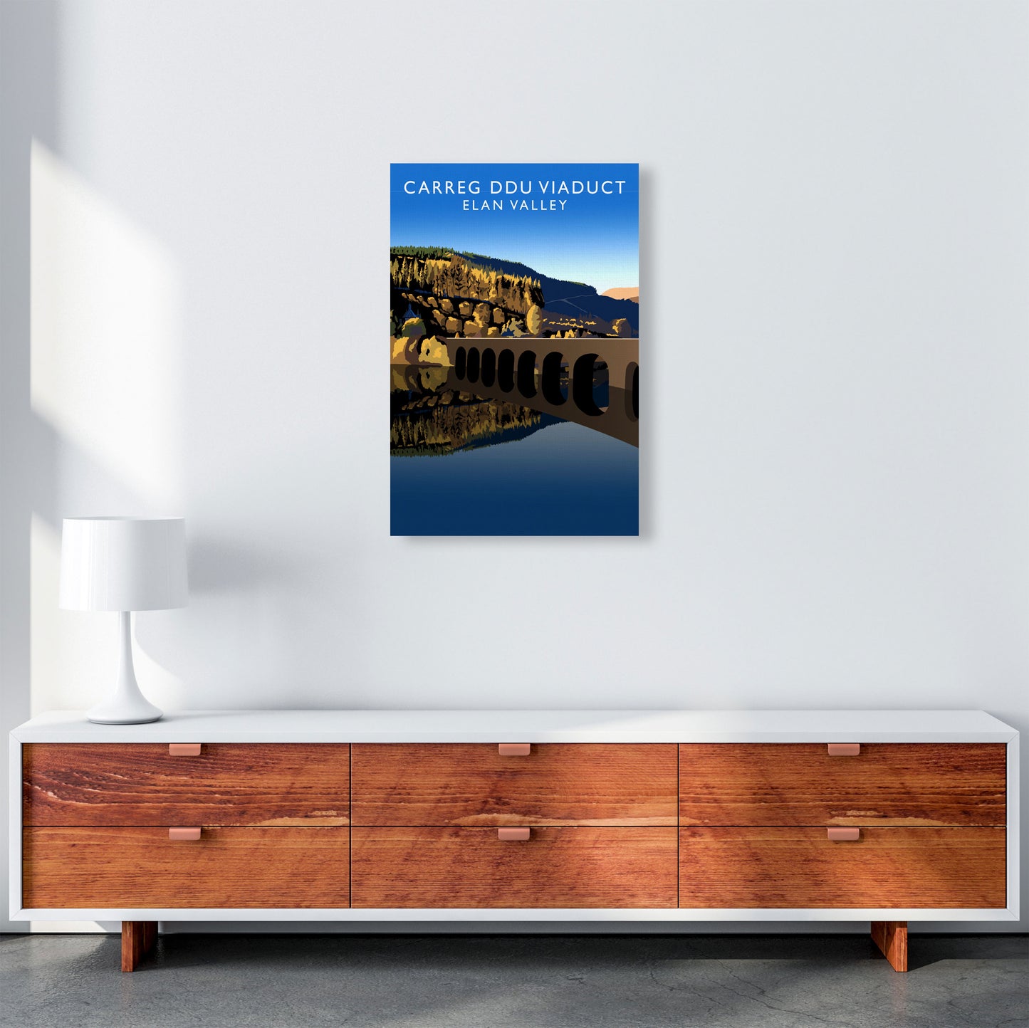 Carreg Ddu Viaduct by Richard O'Neill A2 Canvas