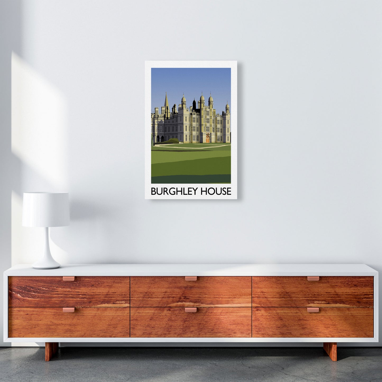 Burghley House by Richard O'Neill A2 Canvas