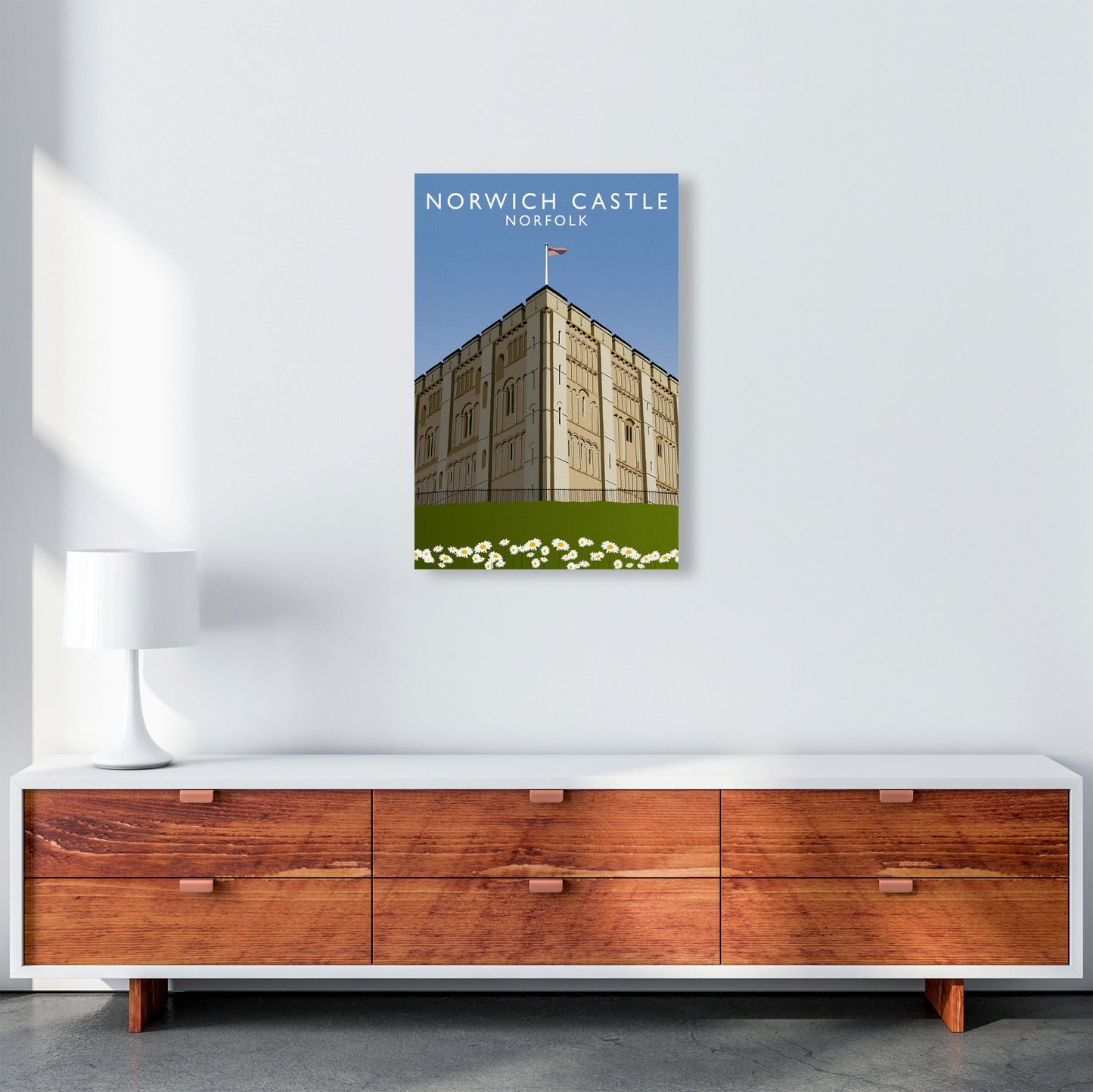 Norwich Castle by Richard O'Neill A2 Canvas