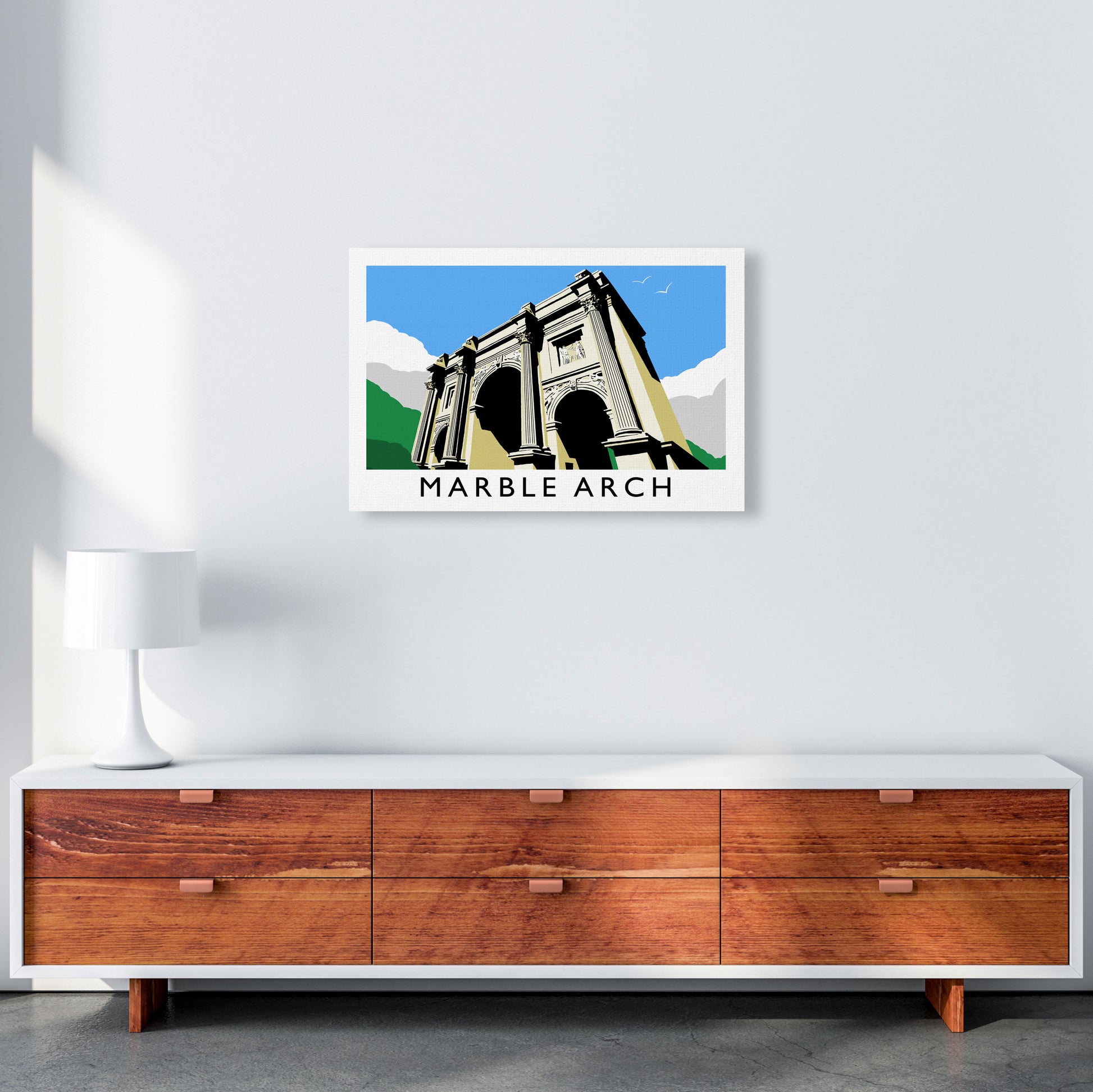 Marble Arch London Art Print by Richard O'Neill A2 Canvas