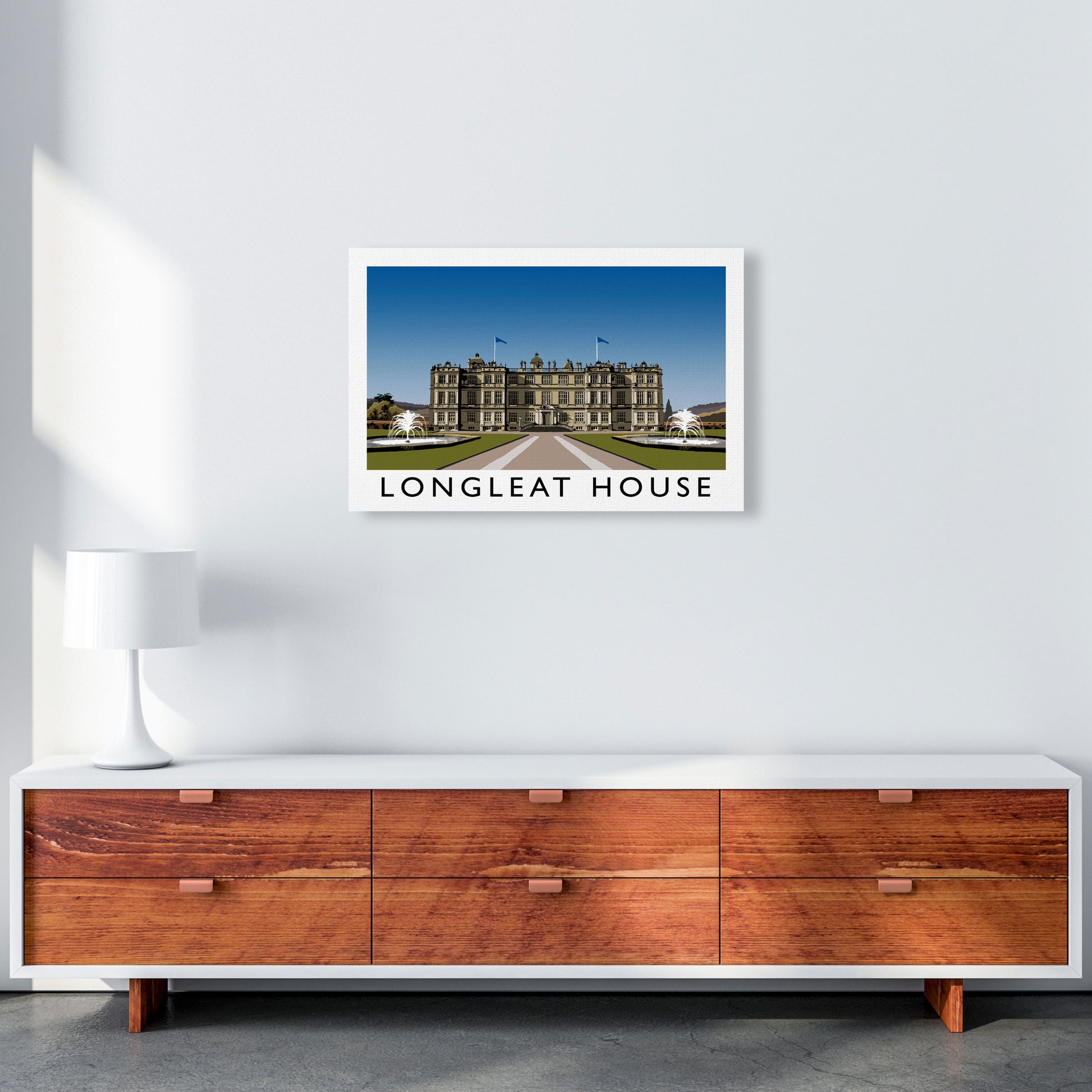 Longleat House by Richard O'Neill A2 Canvas