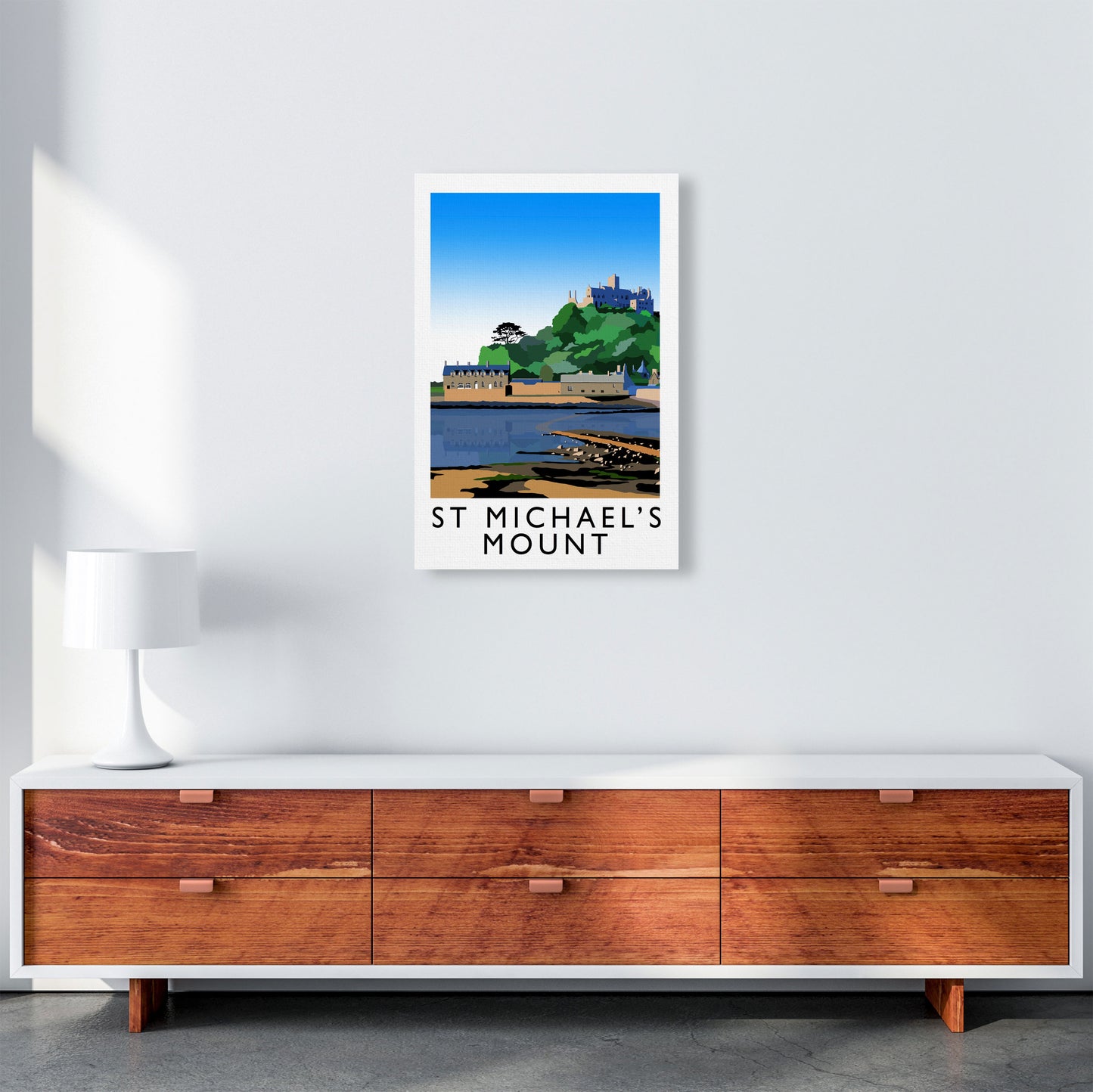 St Michael's Mount by Richard O'Neill A2 Canvas
