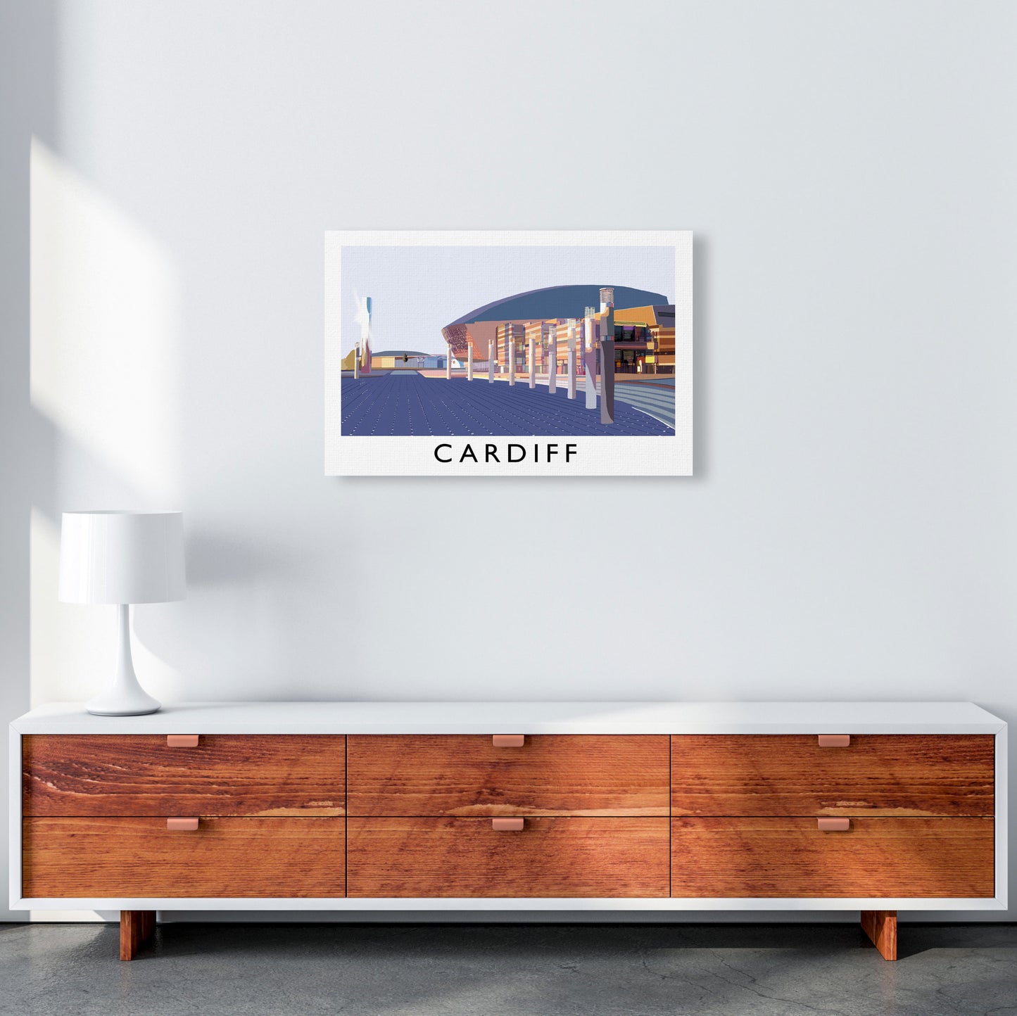 Cardiff by Richard O'Neill A2 Canvas