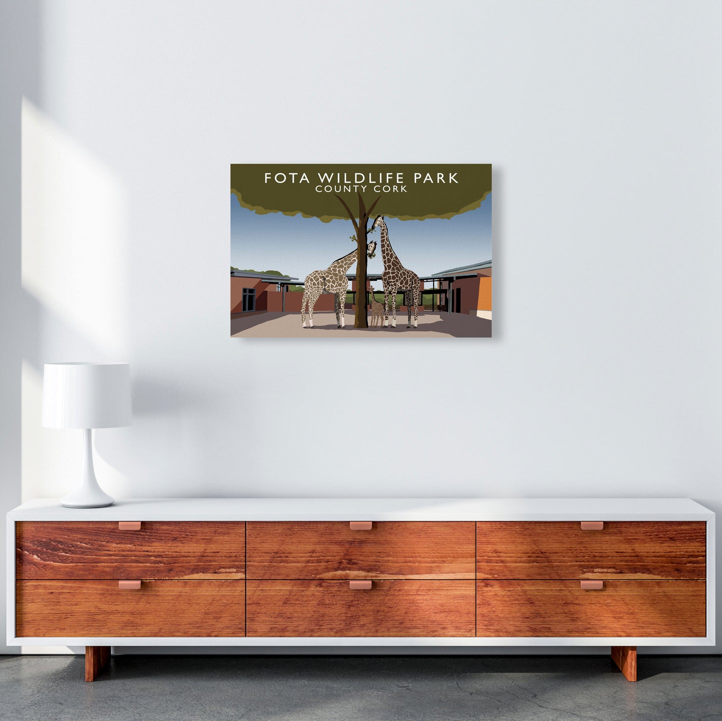 Fota Wildlife Park by Richard O'Neill A2 Canvas
