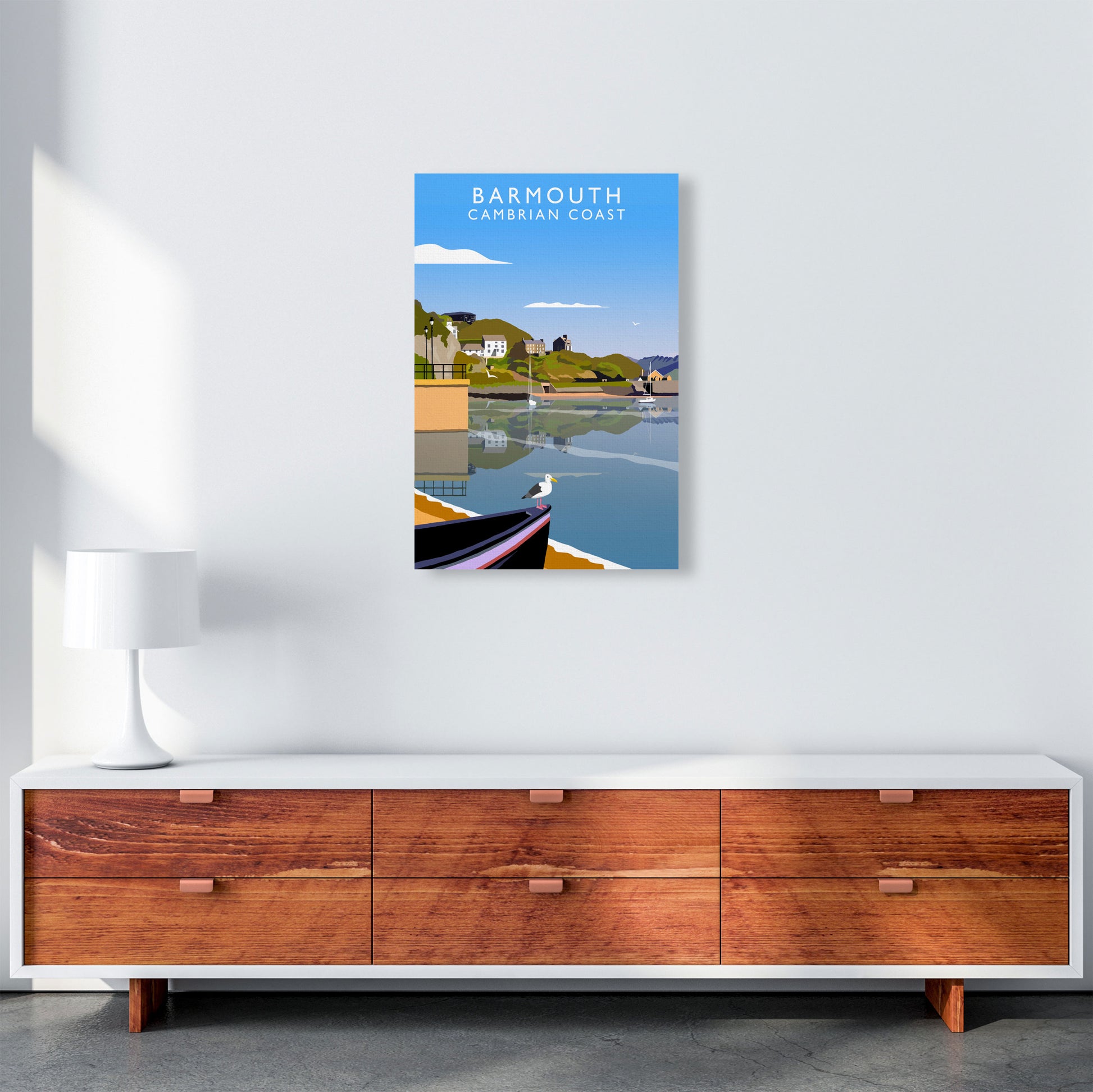 Barmouth Portrait by Richard O'Neill A2 Canvas