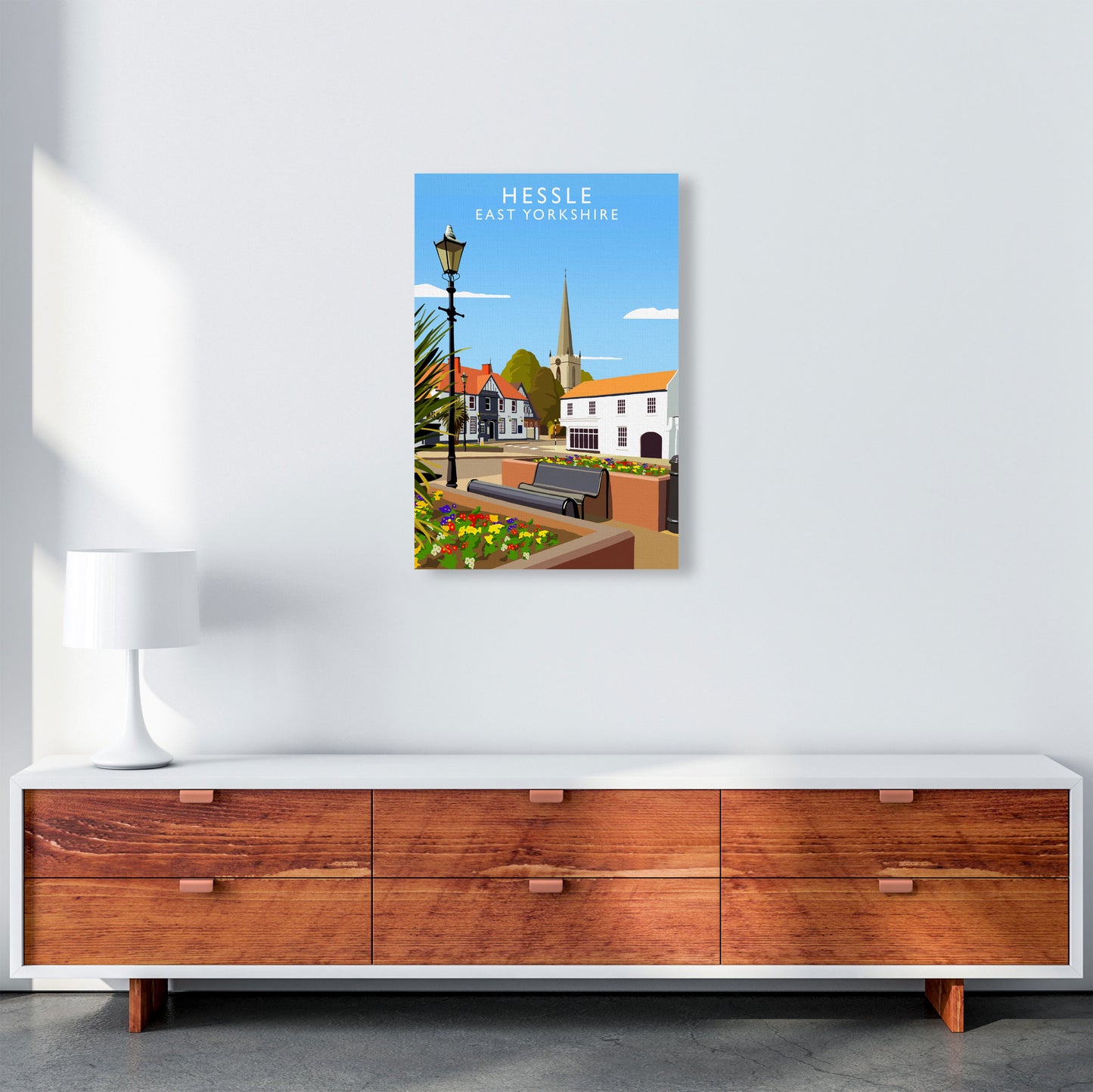Hessle East Yorkshire Art Print by Richard O'Neill A2 Canvas
