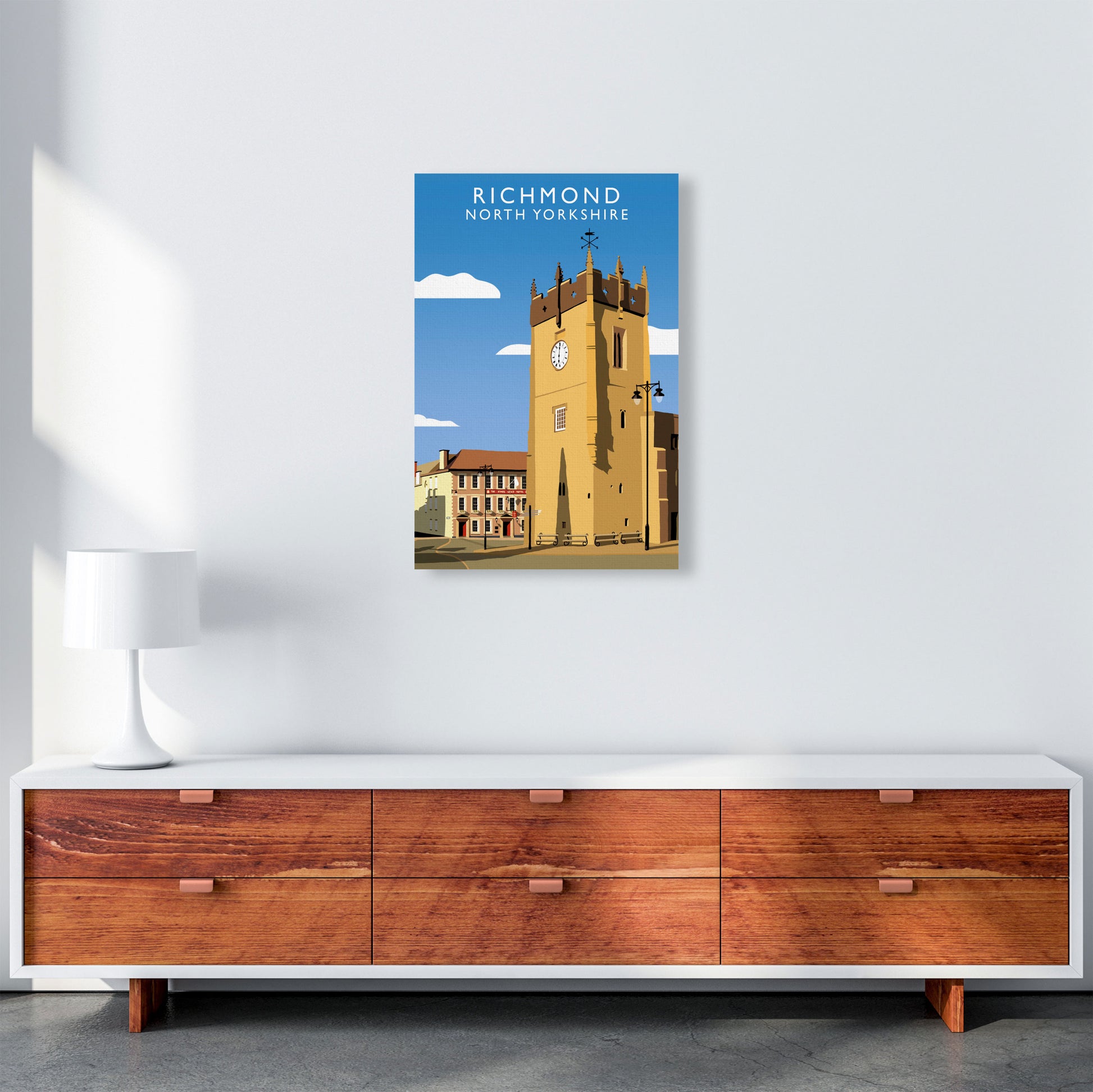 Richmond (Portrait) by Richard O'Neill Richard O'Neill Yorkshire Art Print A2 Canvas