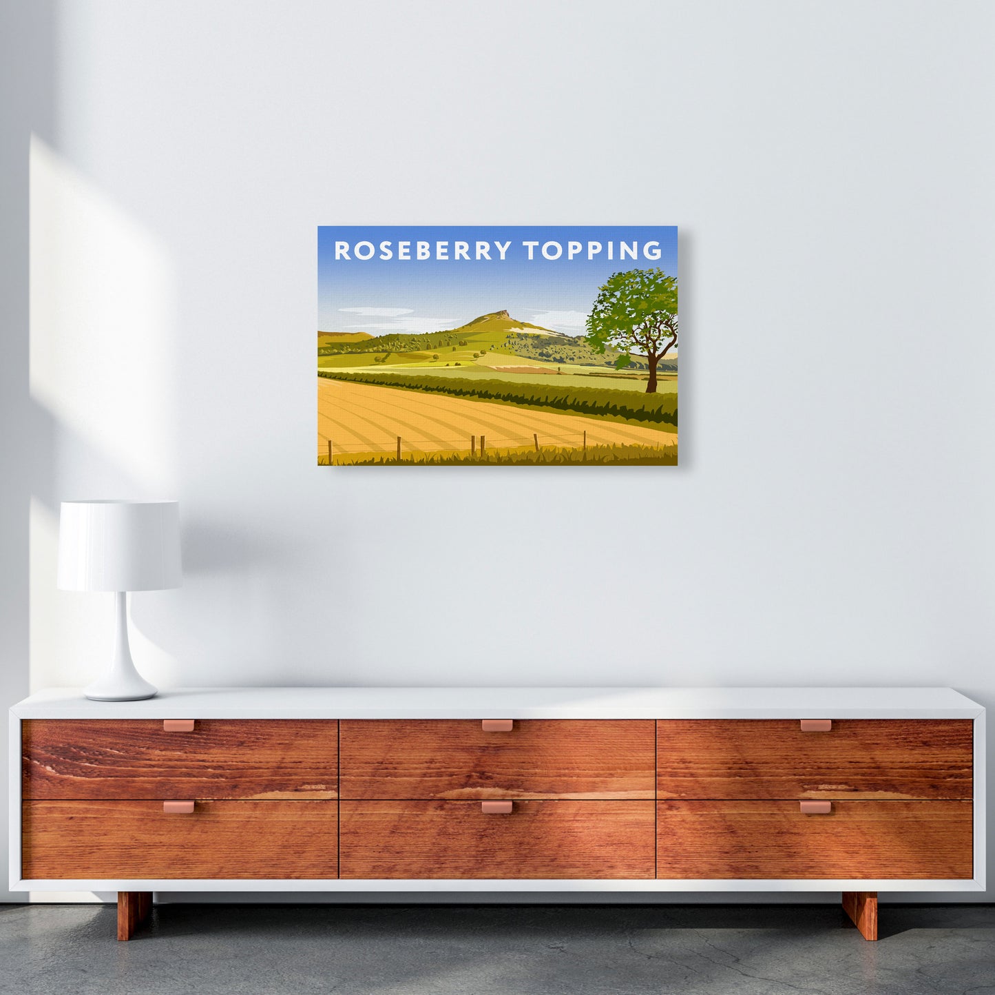 Roseberry Topping2 by Richard O'Neill A2 Canvas